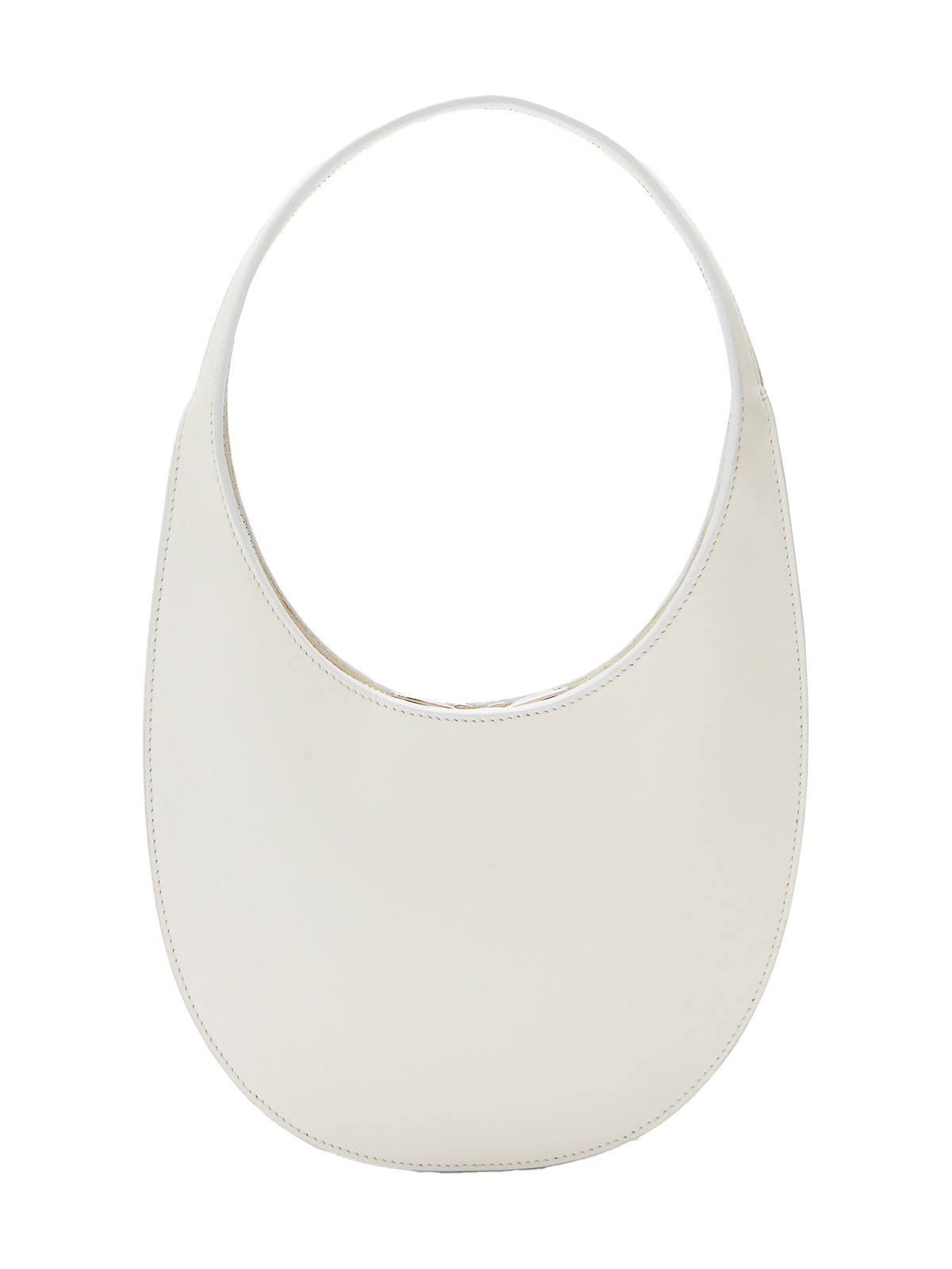 Coperni Swipe Handbag In White Leather In White