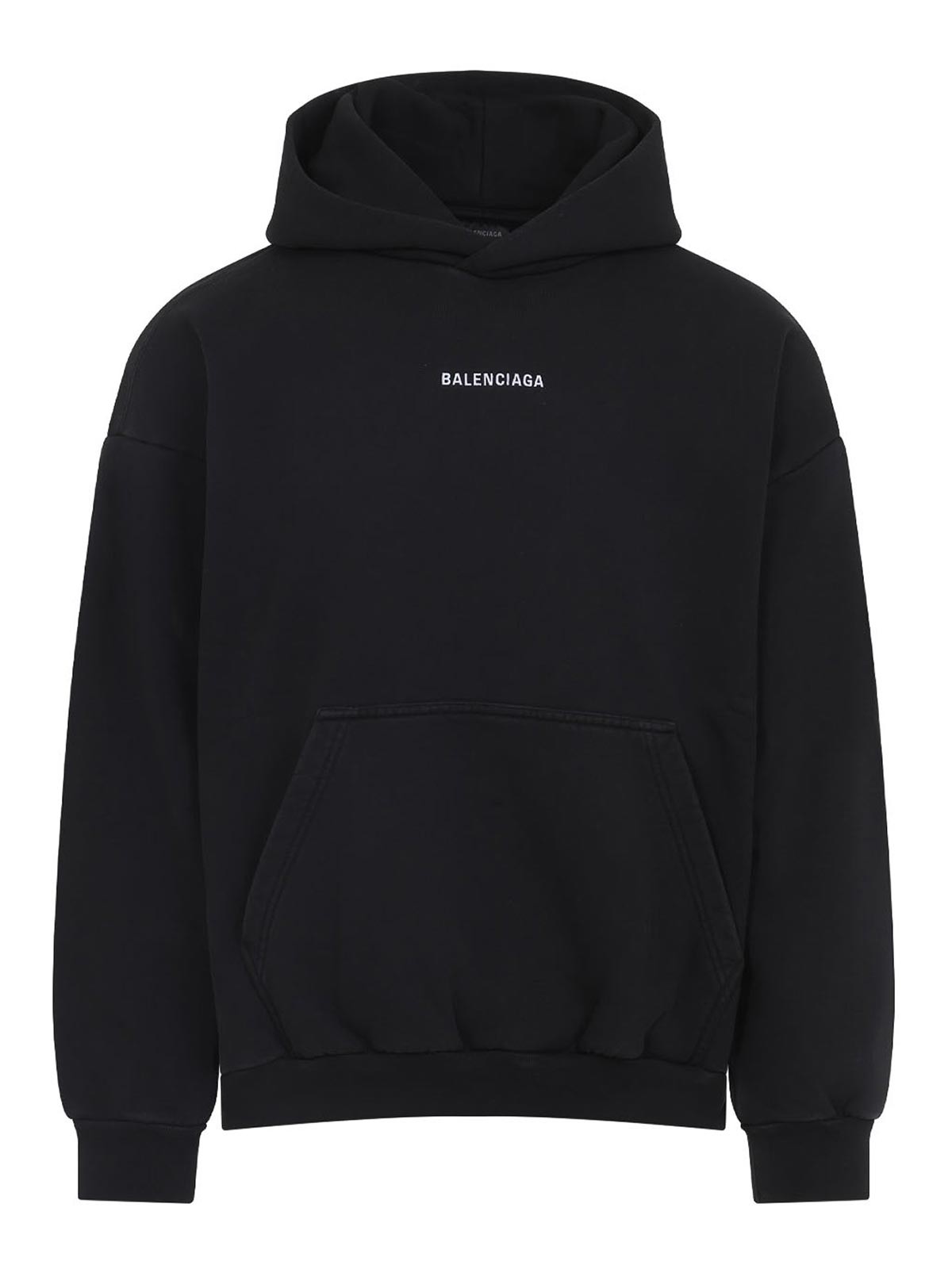 パーカー・フーディ BALENCIAGA Balenciaga Medium Fit Hoodie (767877 TRVJ3 1569) Balenciaga Medium Fit Hoodie - Black - Men | 767877TKVI91070