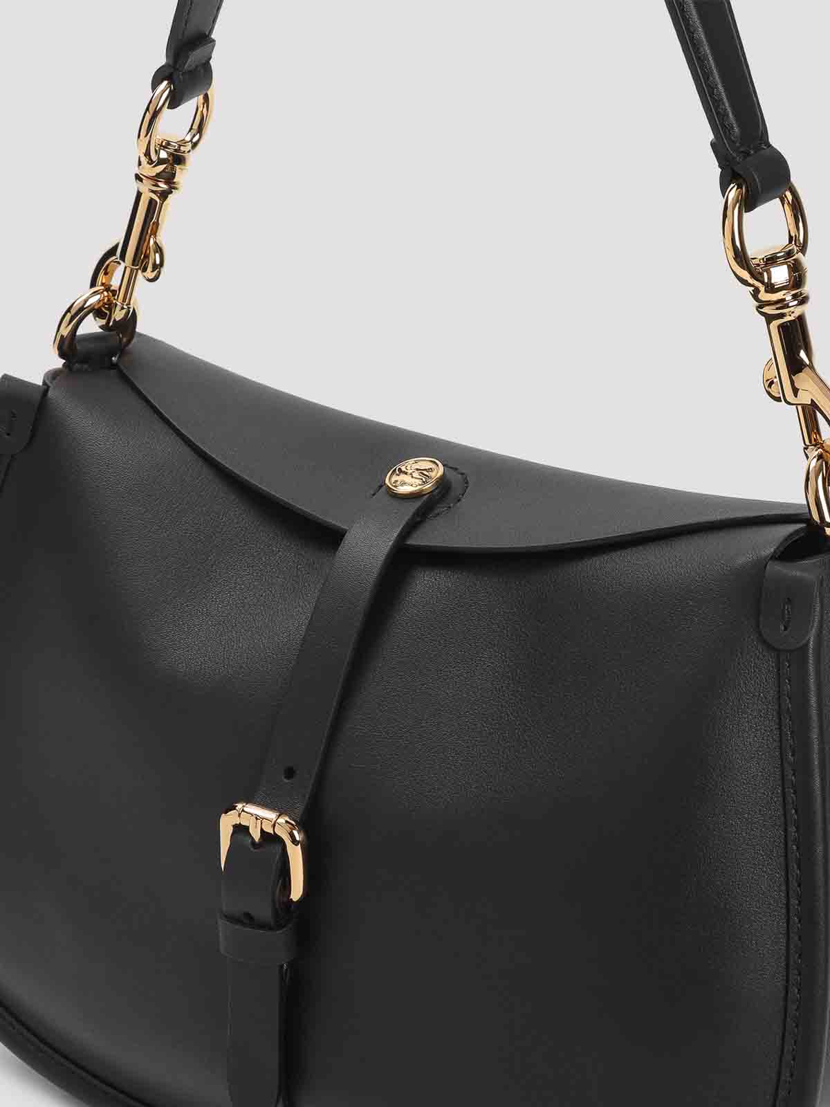 ショルダーバッグ・ポシェット ETRO Etro Hobo Leather Crossbody Bag (WP1C0019 AP340 N0000) Etro Hobo Leather Crossbody Bag - Black | WP1C0019AP340N0000