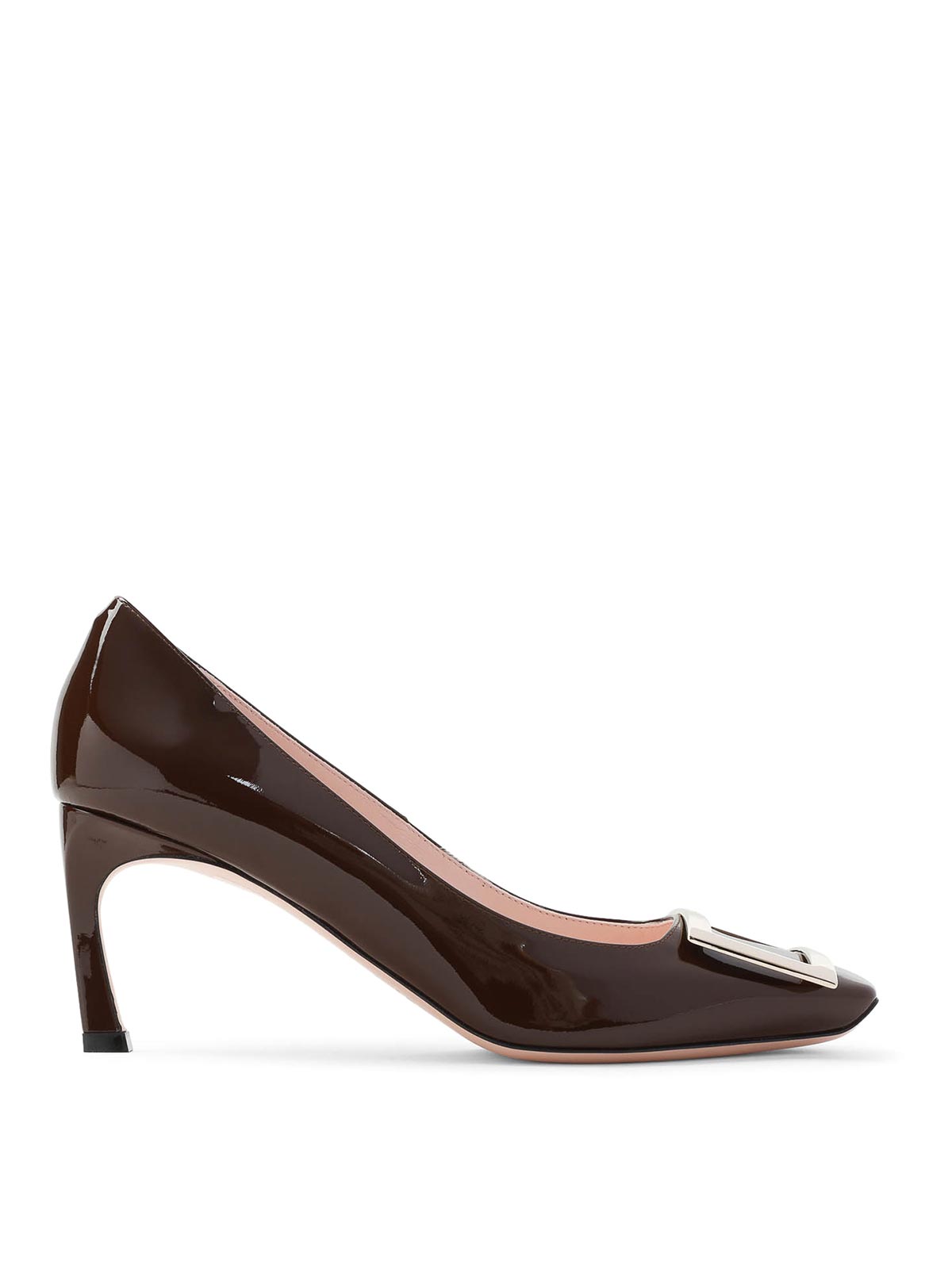 美品　Roger Vivier バックル付きハイヒール　37　玉虫　ブラウン Roger Vivier(ロジェ ヴィヴィエ) ミュールパンプス ブラウン