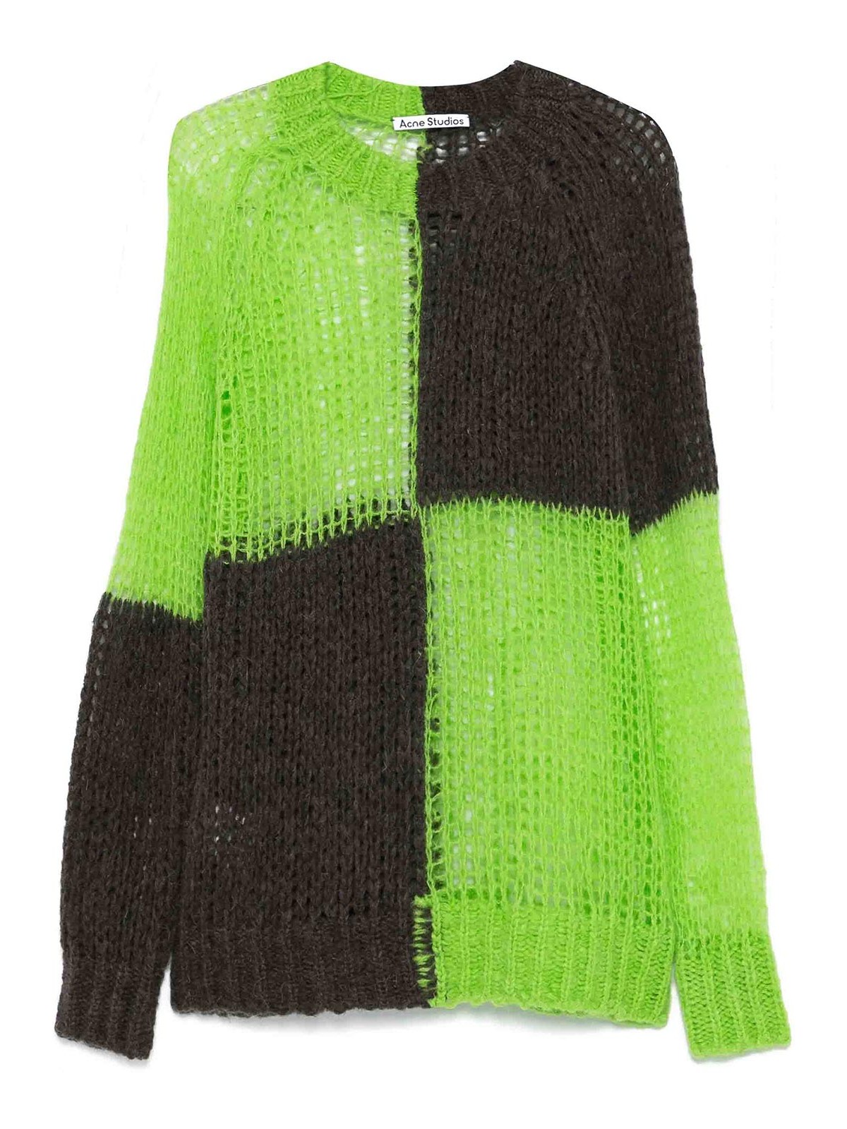 Acne Studios Loose Knit Jumper In Green