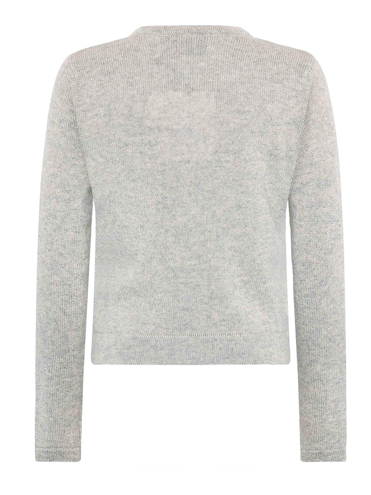Emerson Renaldi Buttoned Cardigan With Pockets In Gray