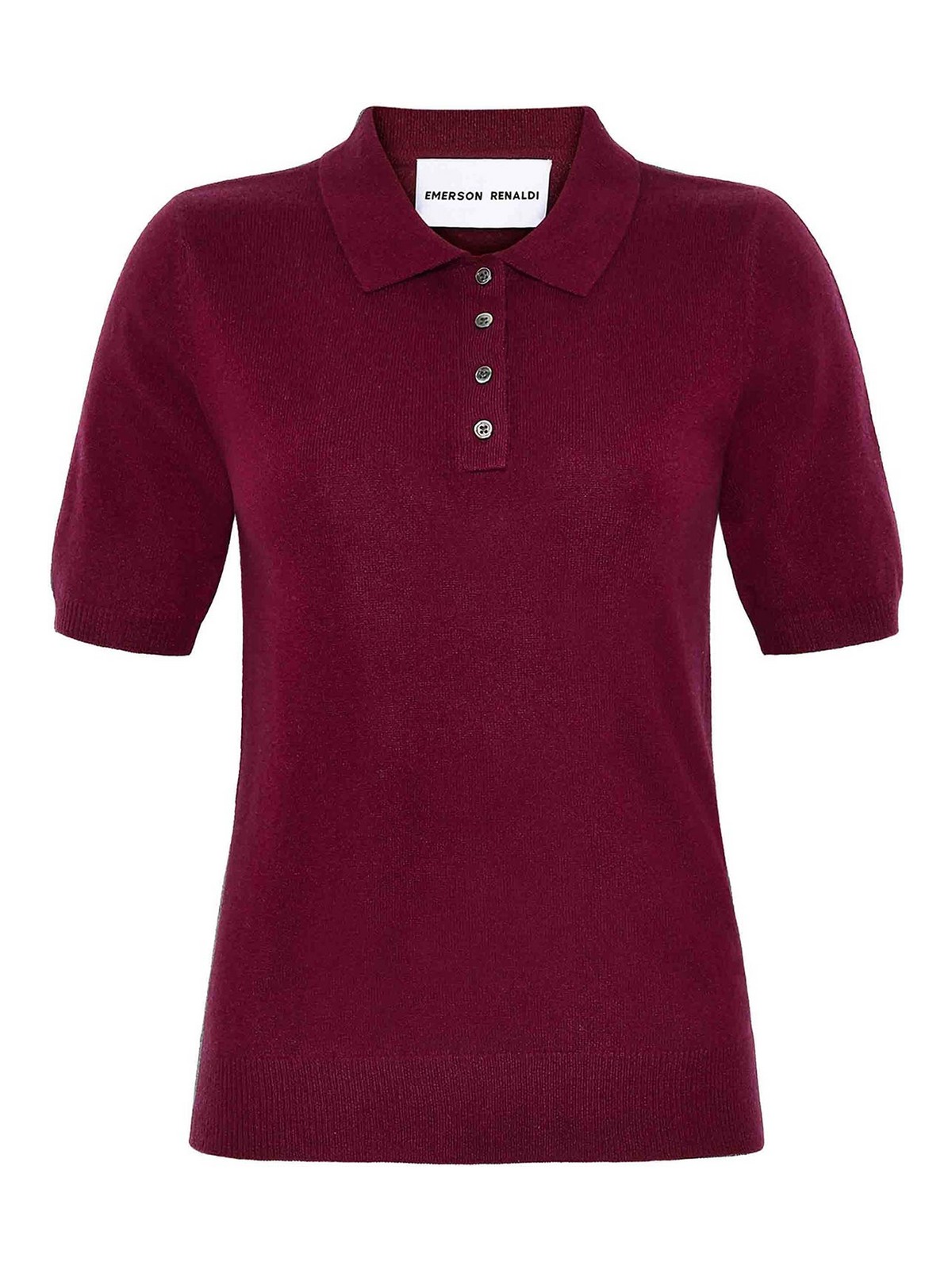 Emerson Renaldi Button-down Polo Shirt In Red