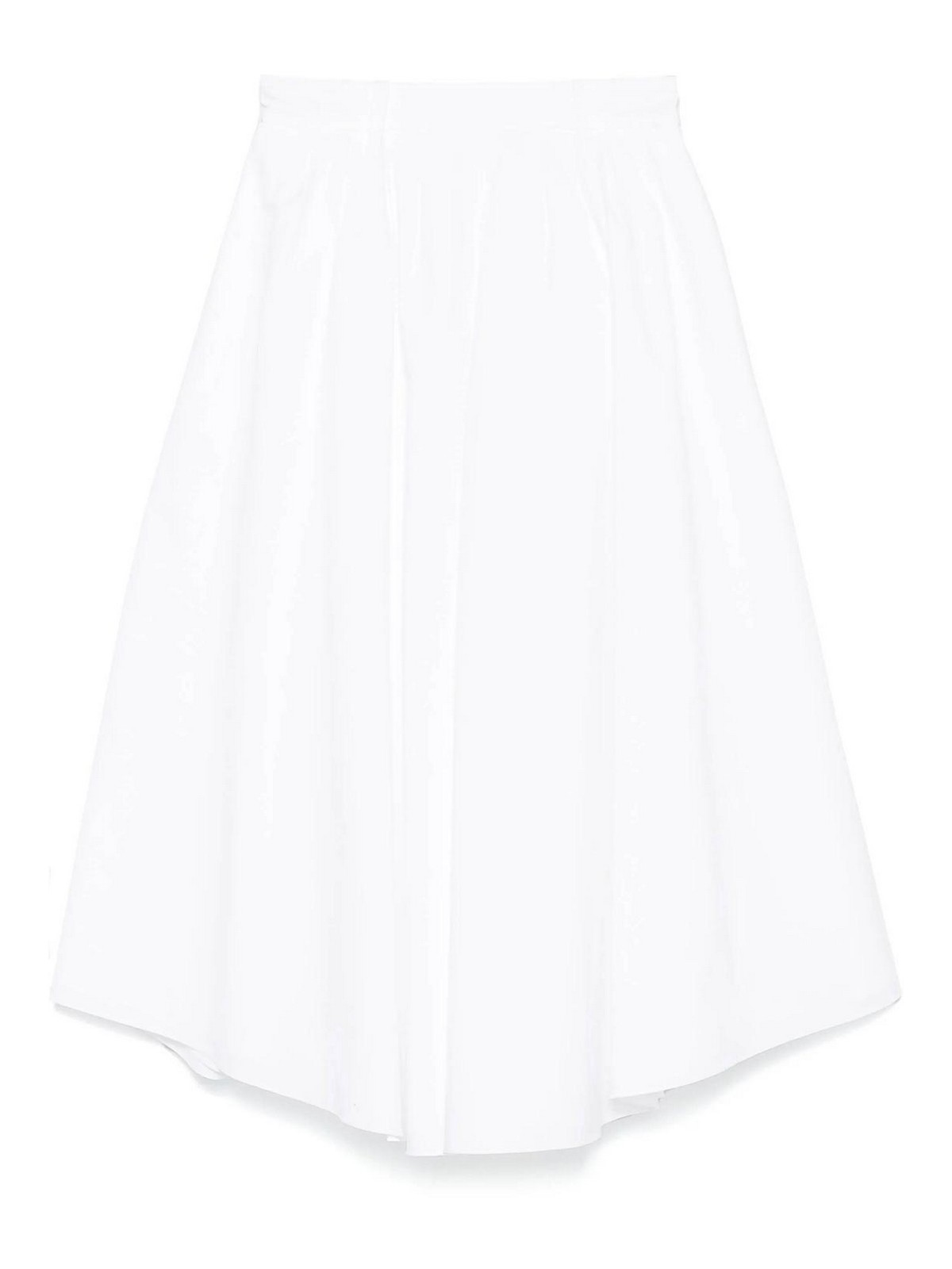 Dorothee Schumacher Poplin Power Midi Skirt In White