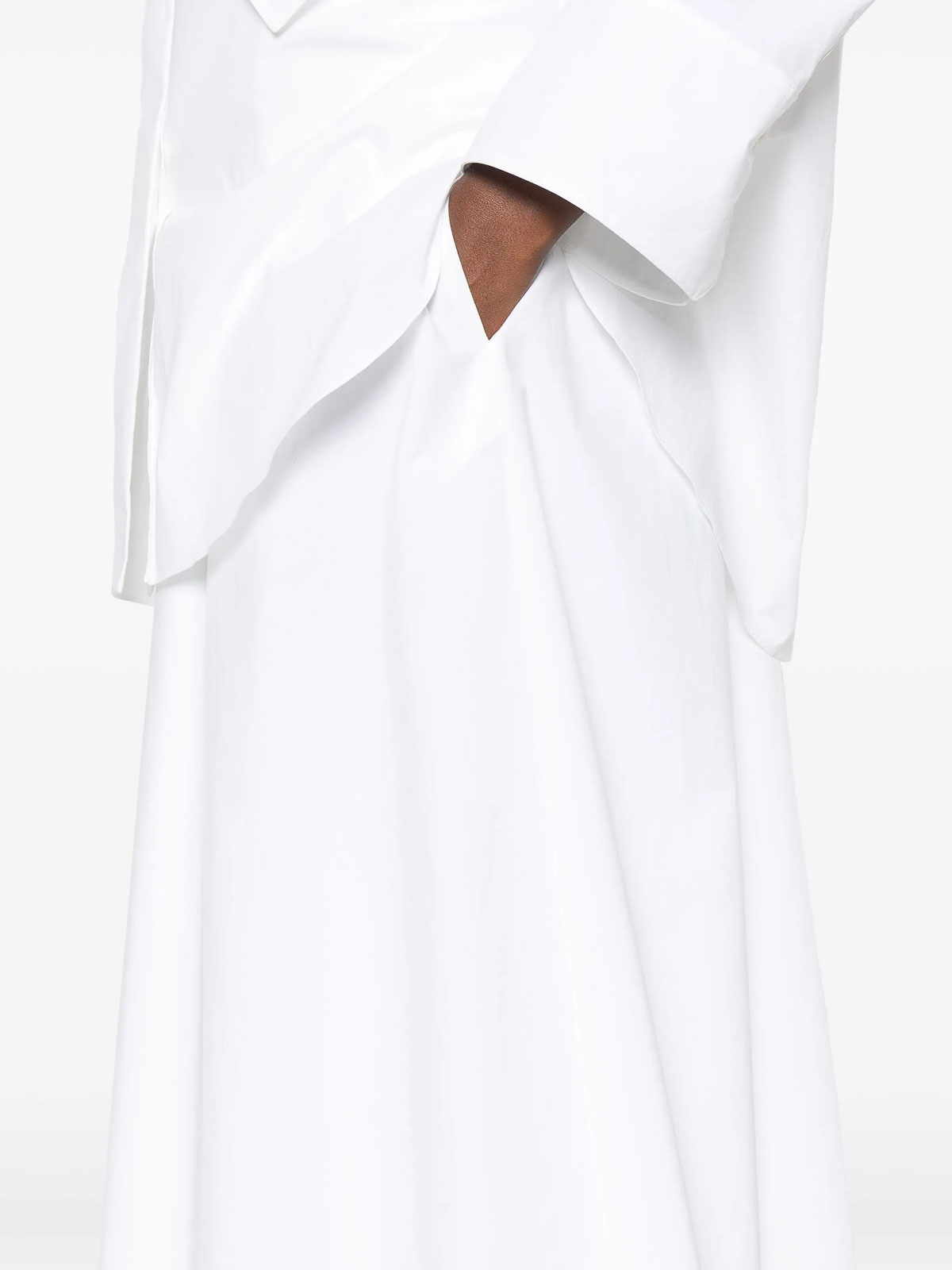 Dorothee Schumacher Poplin Power Midi Skirt In White