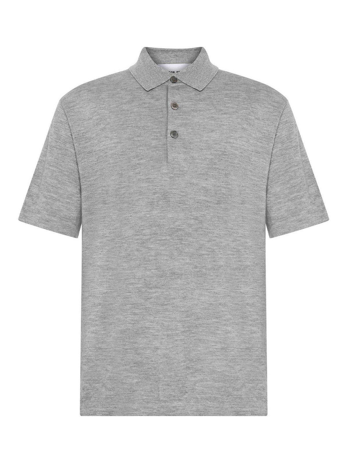 Emerson Renaldi Short-sleeve Polo Shirt In Gray