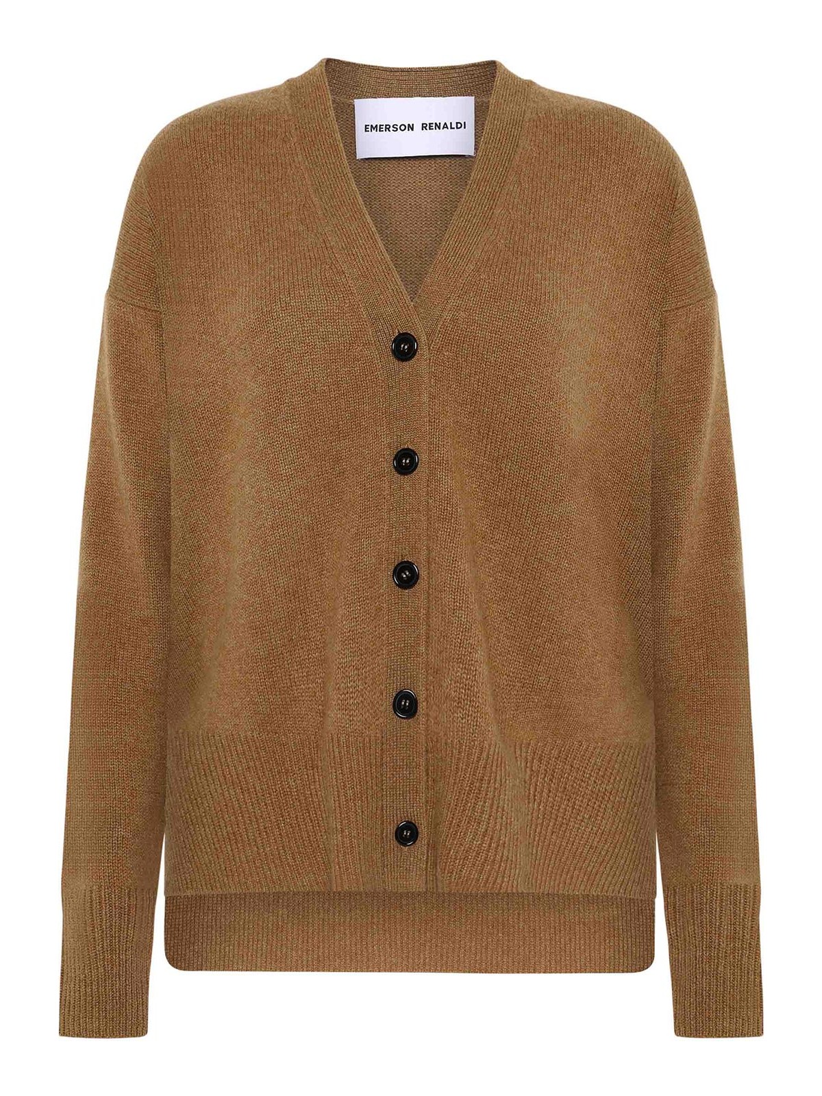 Emerson Renaldi Oversized Cardigan In Brown