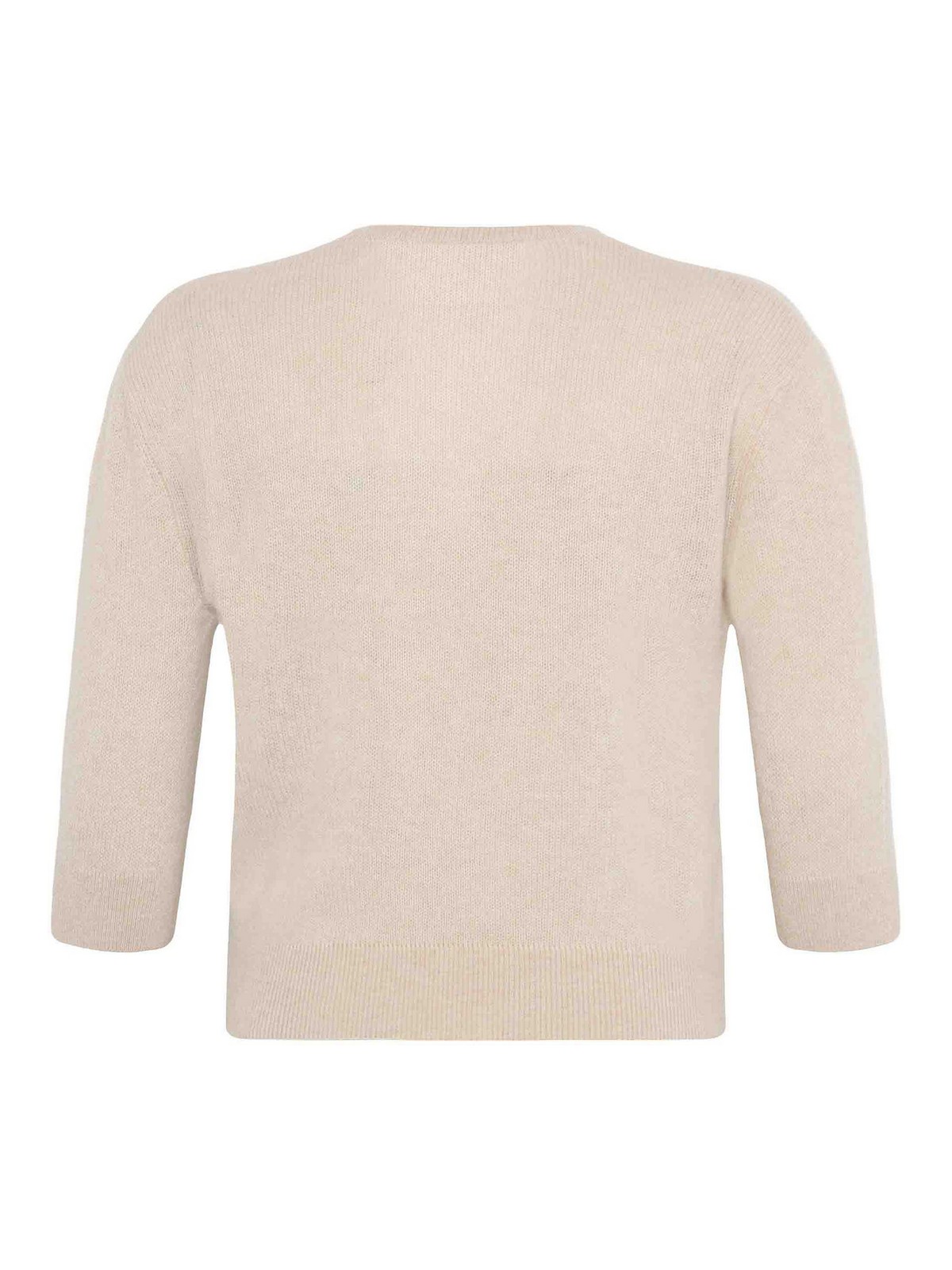 Emerson Renaldi Deep V-neck Sweater In Sand