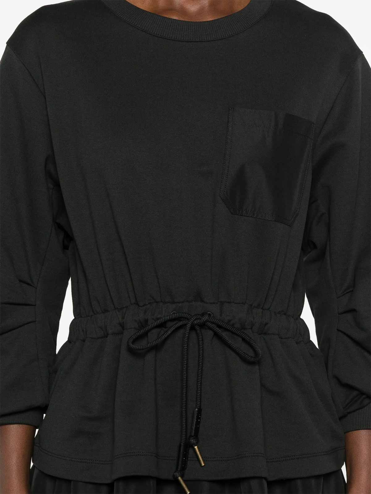 MONCLER♥ドレス Robe longueur genou★- パリ安心速達-★ Moncler Robe Au Genou - Noir - Noir - Femme | 8I0001489A1K999