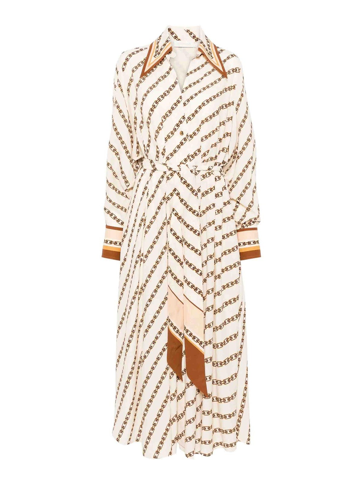 Zimmermann Tuck Shirt Mini Dress In Sand