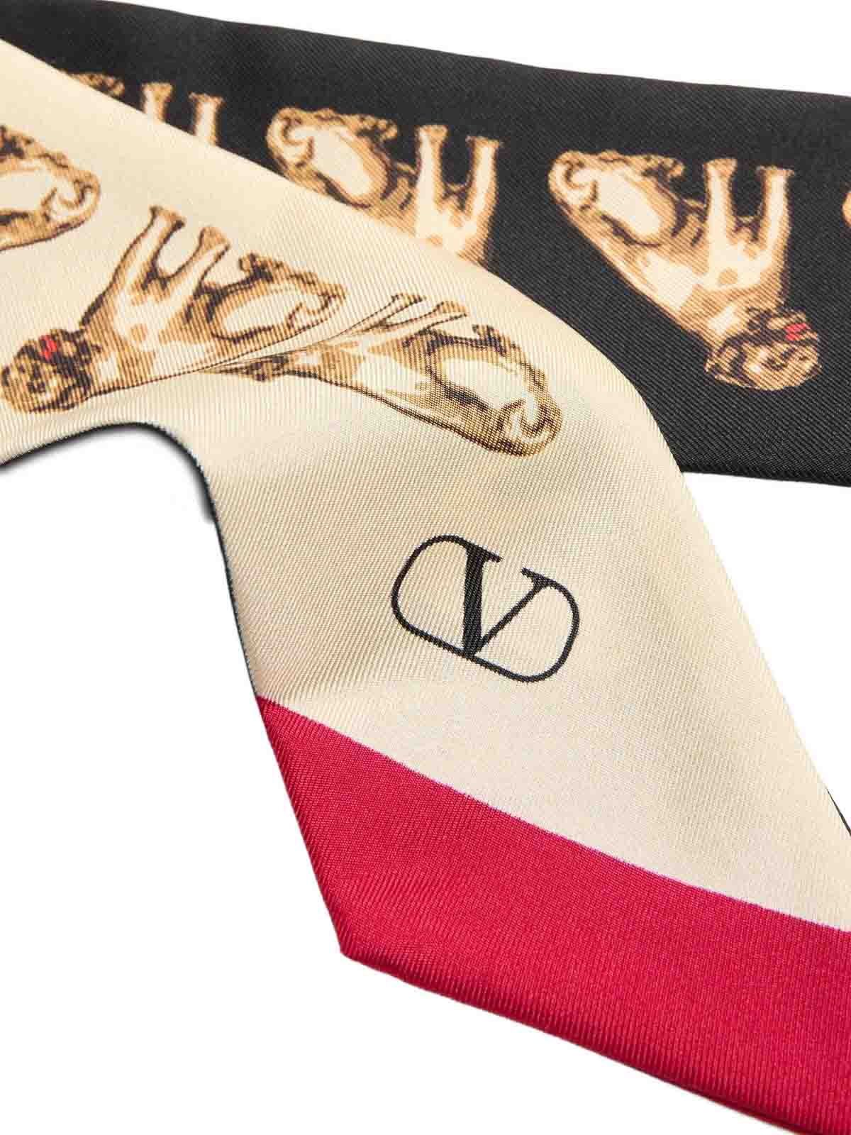 Valentino Garavani Petit Charles Silk Bandeau Scarf