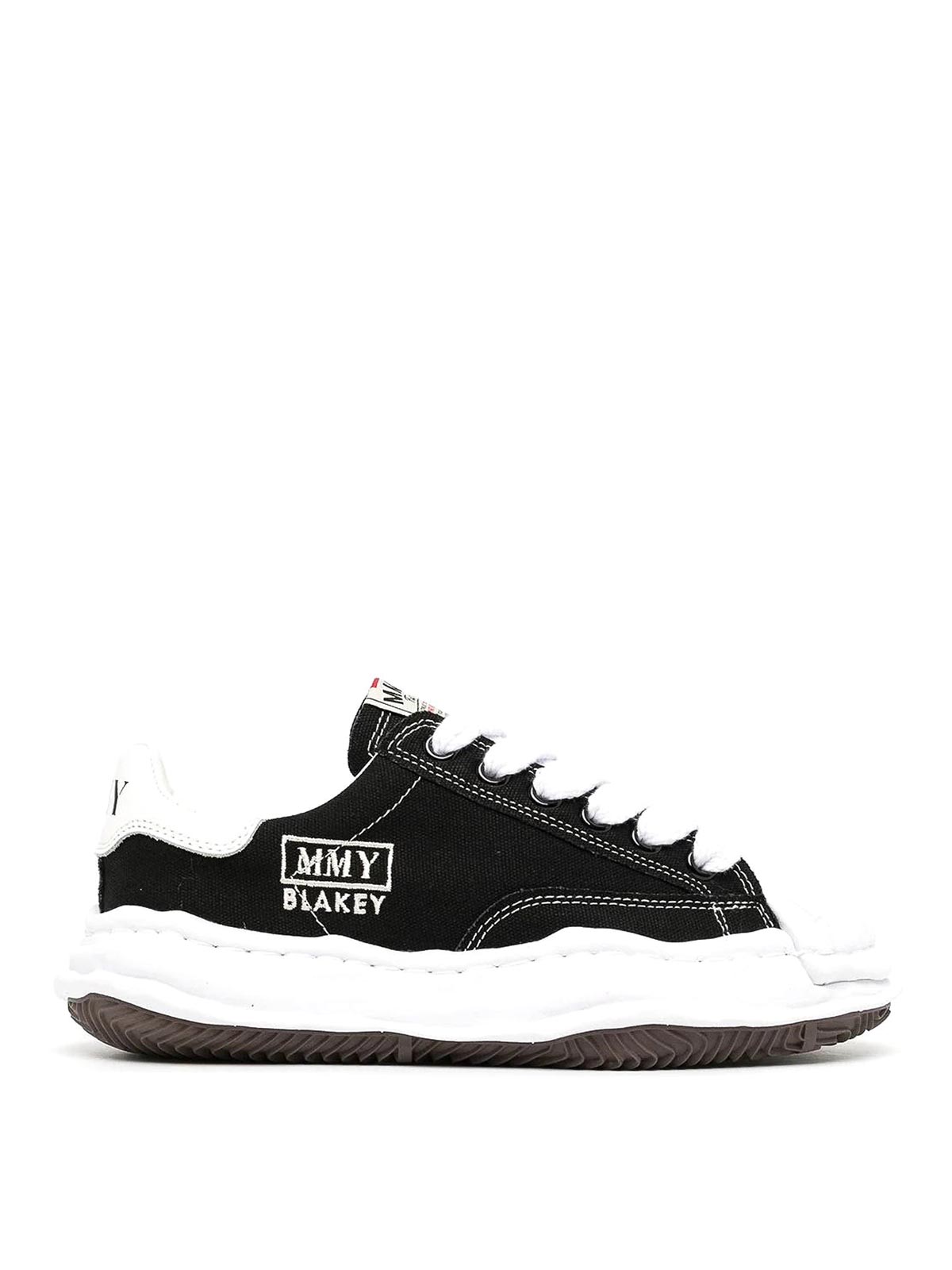 Miharayasuhiro Bakley Original Sole Canvas Low Sneakers In Black