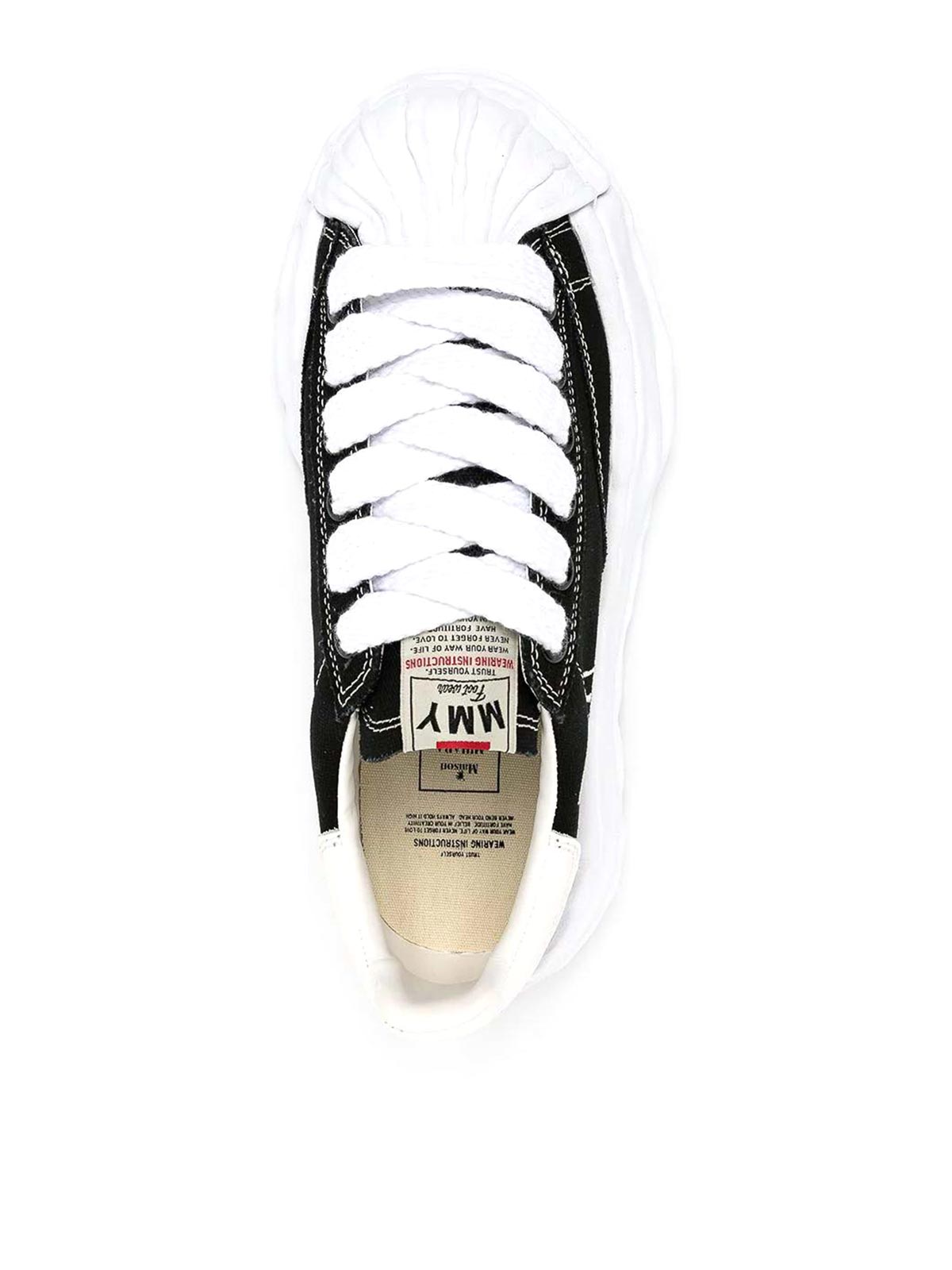 Miharayasuhiro Bakley Original Sole Canvas Low Sneakers In Black
