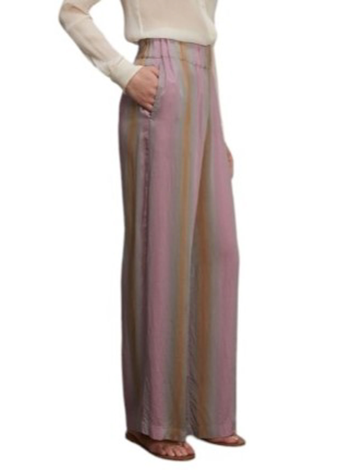 Aspesi Silk Silk Saggia Pantallon Degrade In Multi