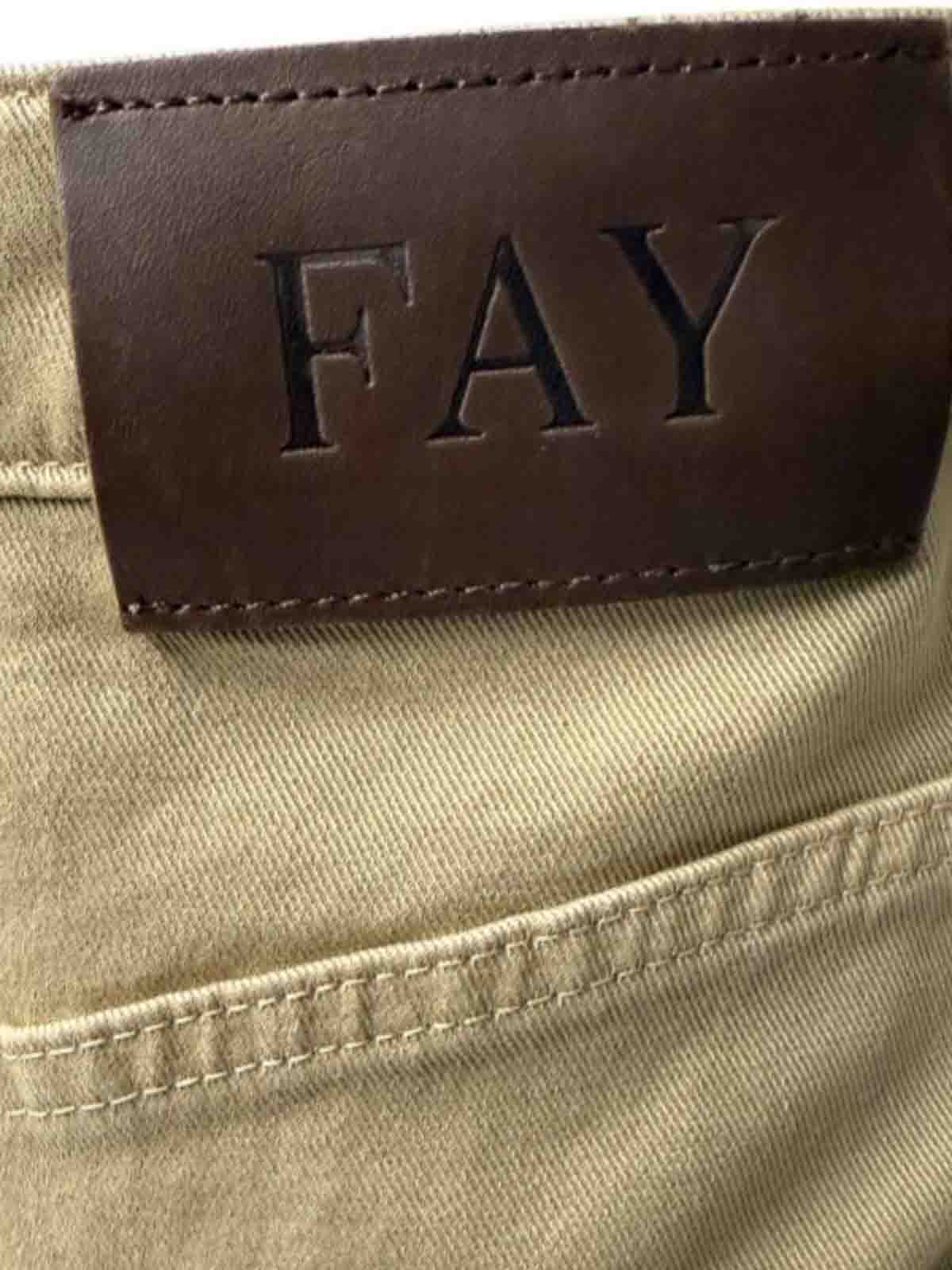 Fay Long Skirt In Cotton Dyed In The Camel Head In Brown