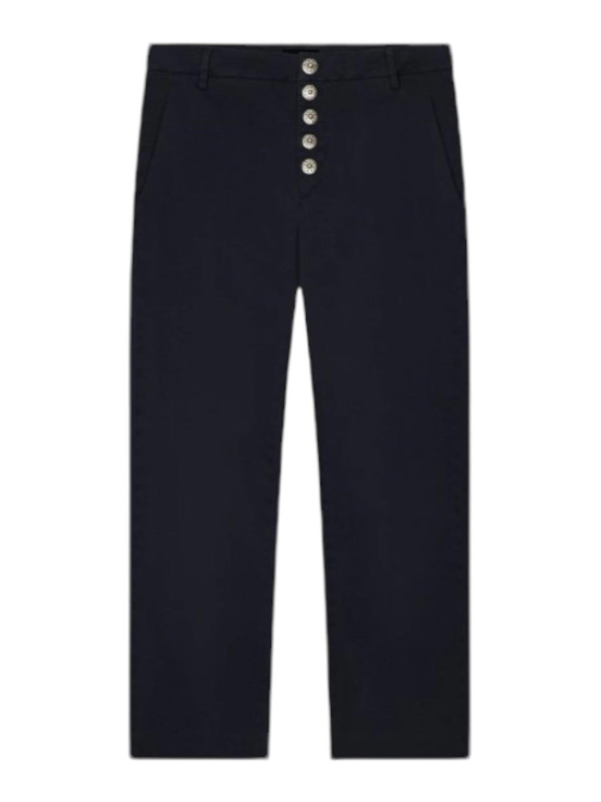 Dondup Nima Loose Pantages In Garbardina Wardle Hand In Blue