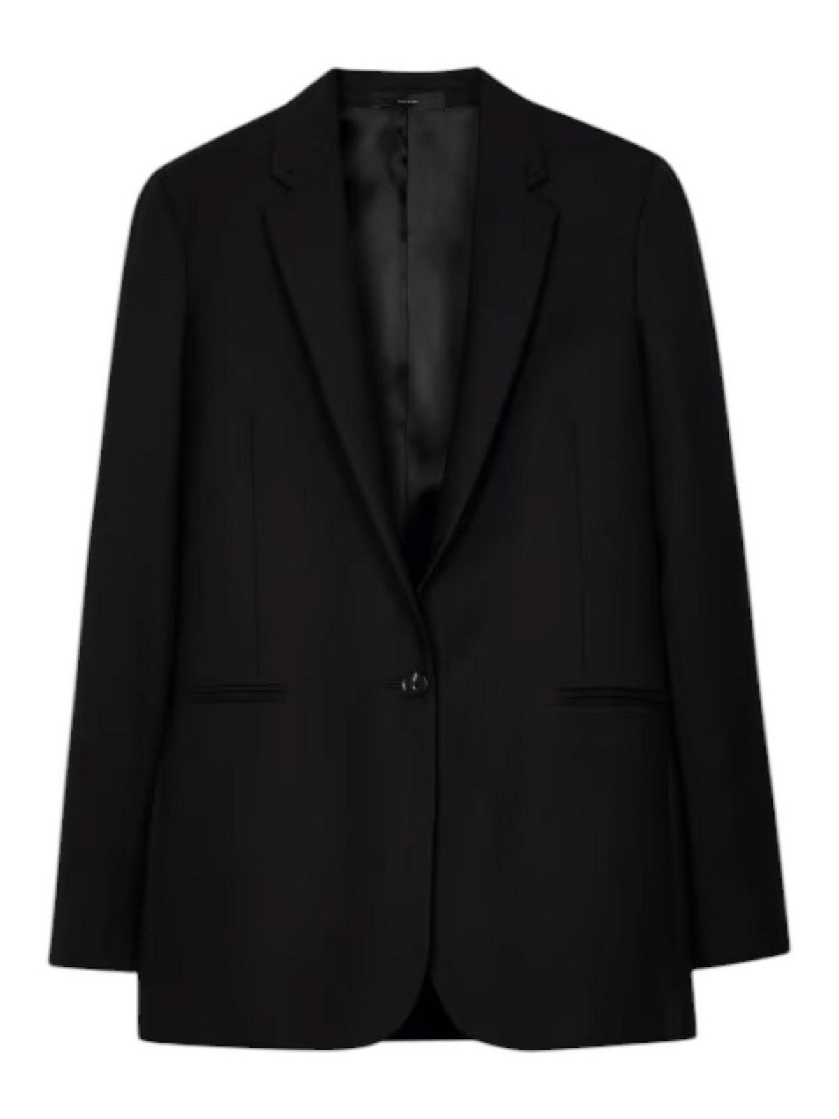 Paul Smith Blazer Black Antipower Wool To A Button In Black