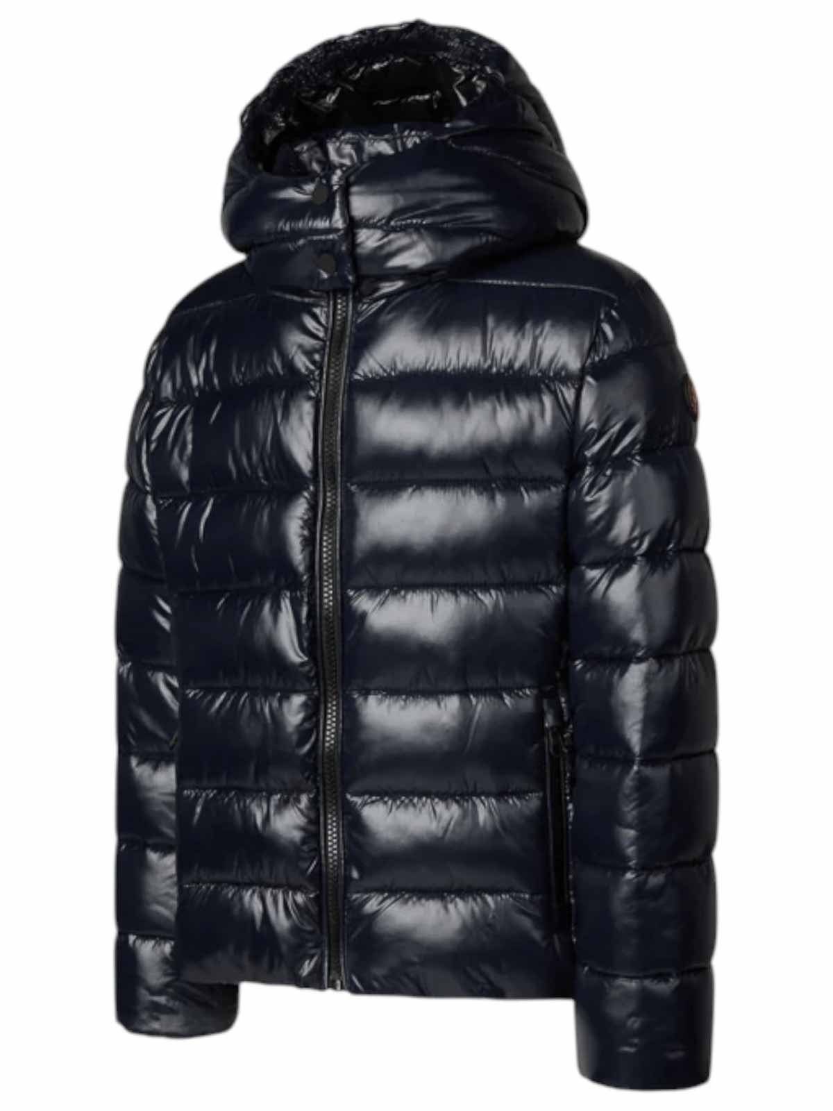 Save The Duck Animal Free Jumper Black Girl With Hood In Blue