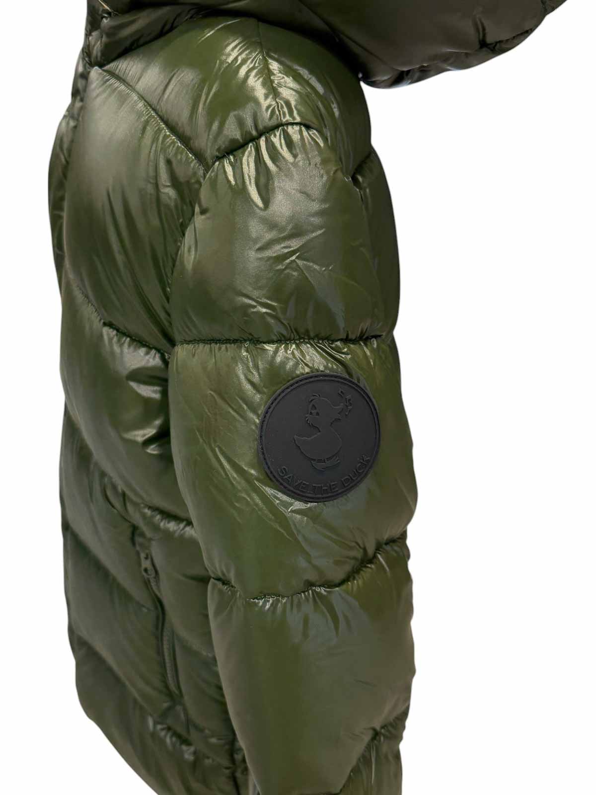 Save The Duck Echo Long Duvet With Hood In Gray