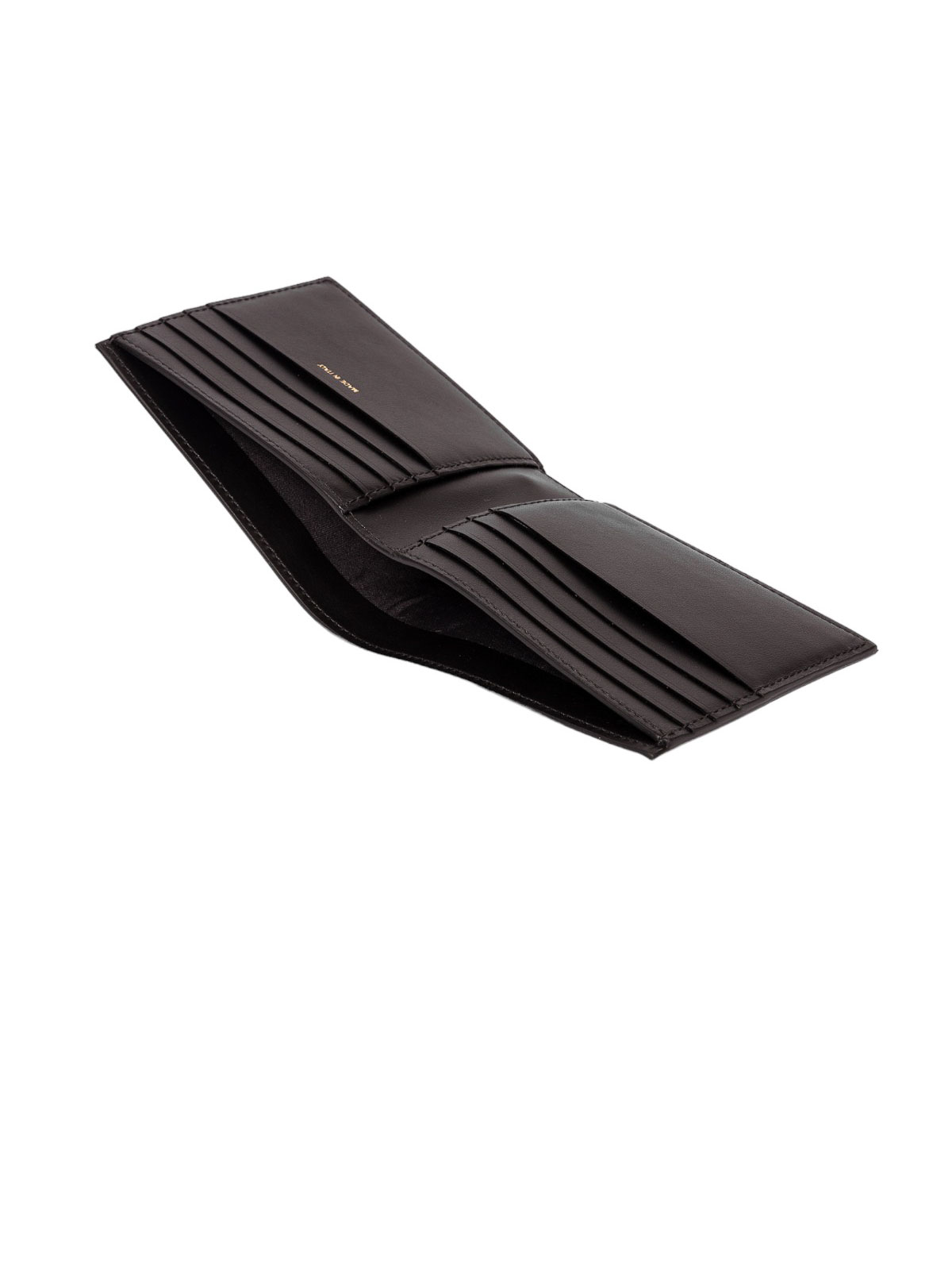 Paul Smith Black Leather Signature Stripe Block Billfold Wallet In Black