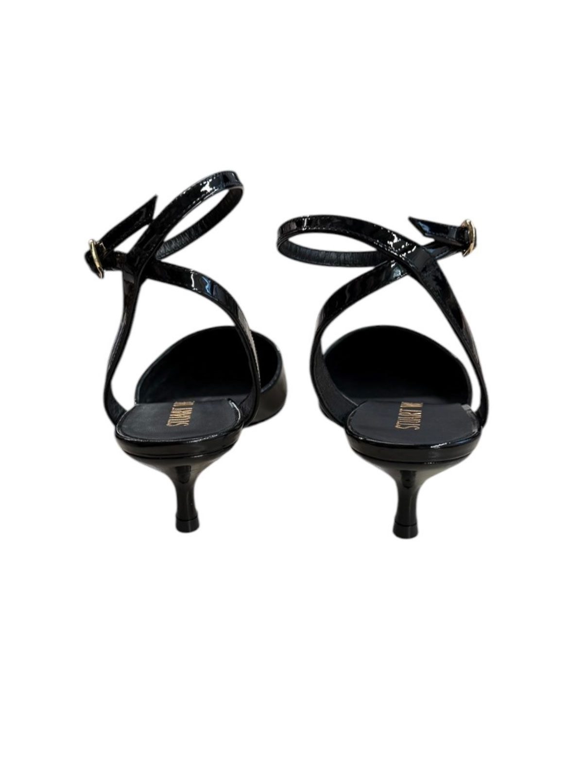 Stuart Weitzman Pointed Shoes With Exposed Heels In Black