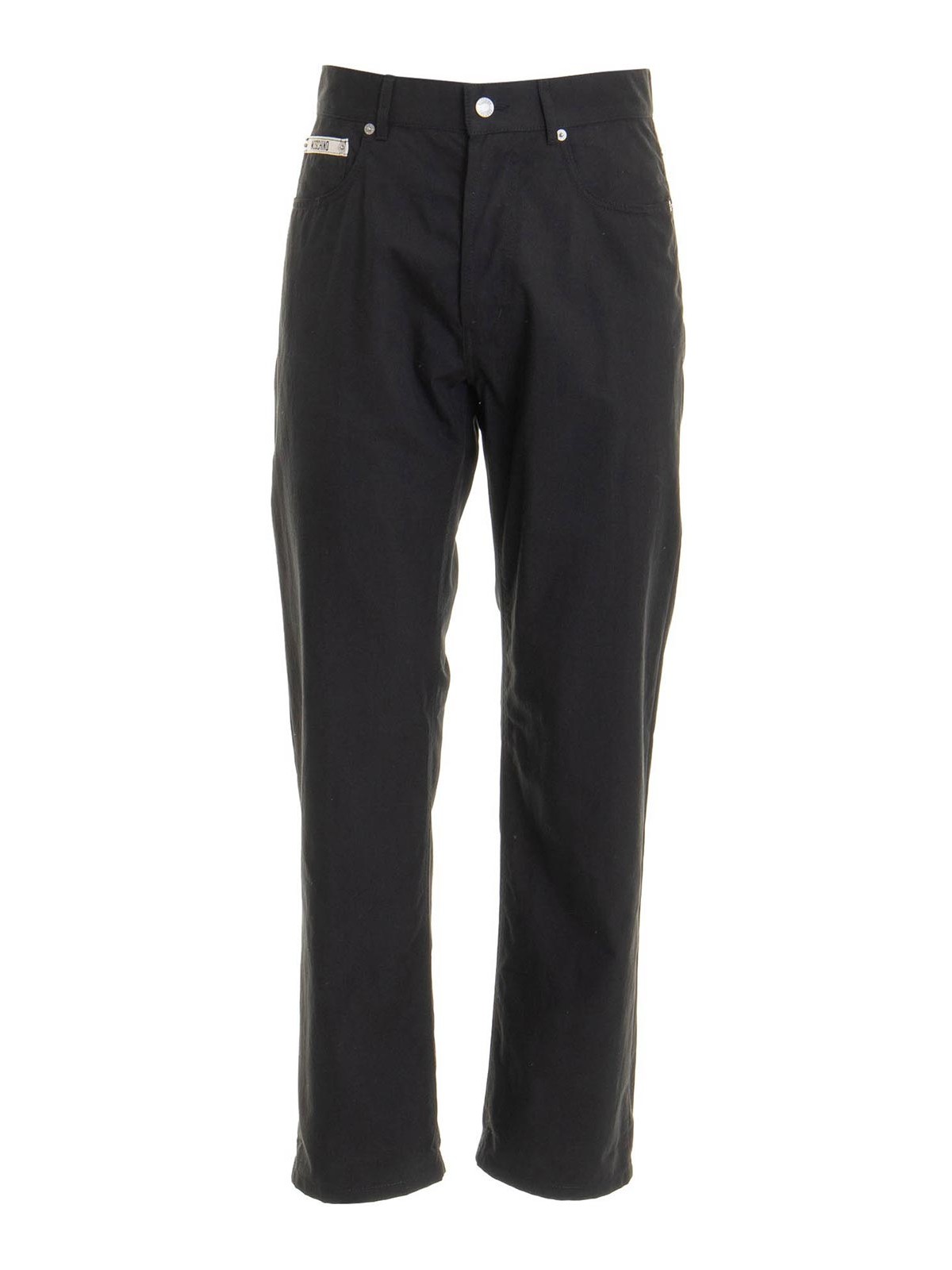 Moschino Straight-leg Trousers In Black