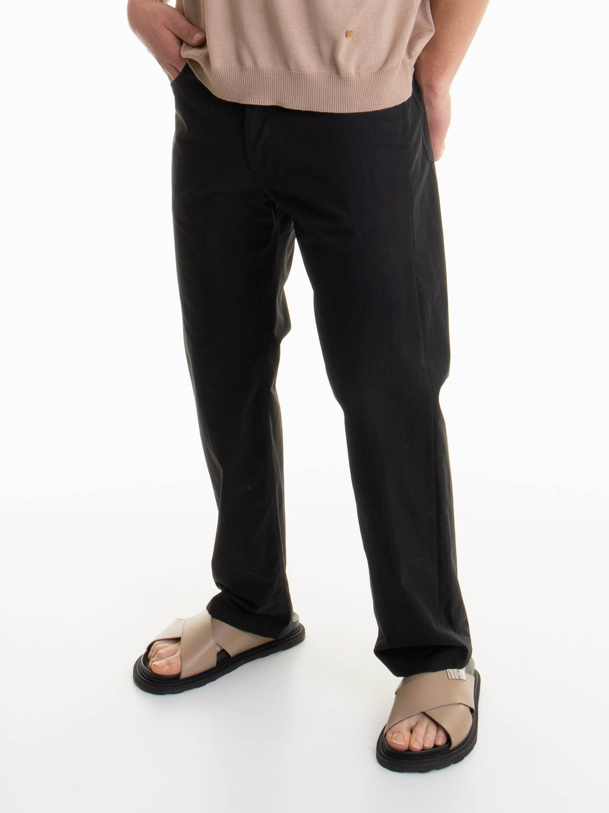 Moschino Straight-leg Trousers In Black