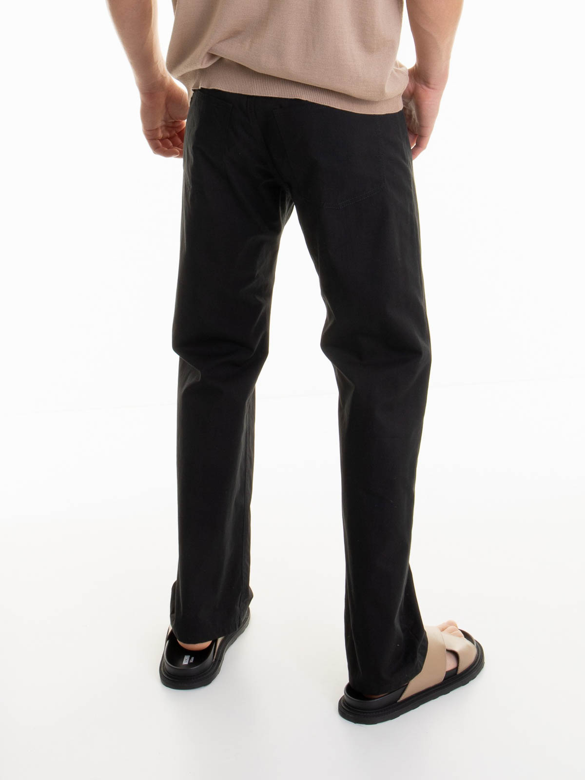 Moschino Straight-leg Trousers In Black