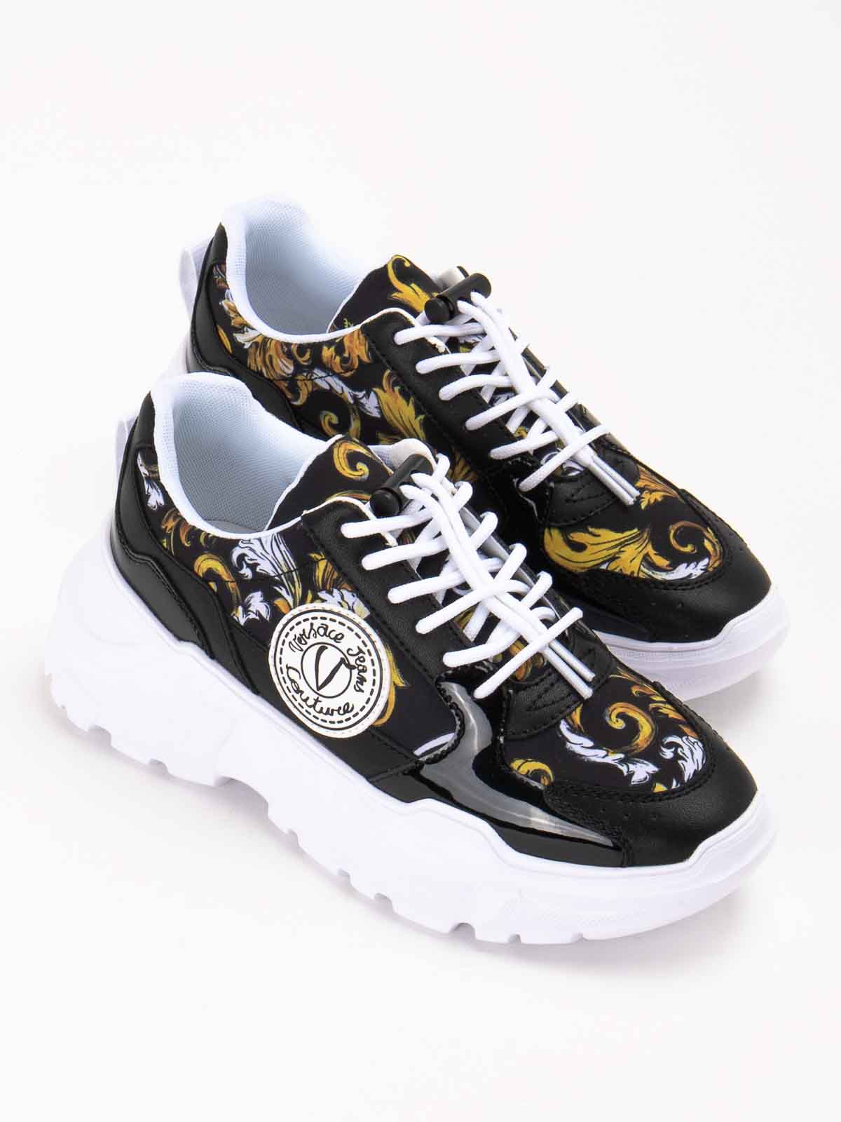 Versace Jeans Couture Sneakers In Black