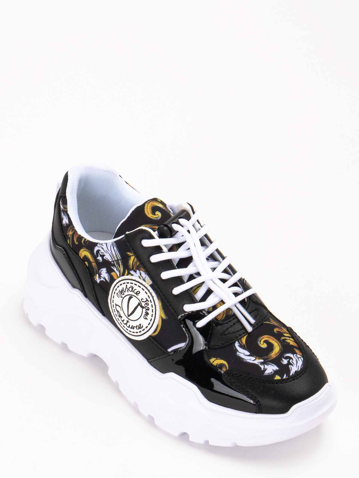 Versace Jeans Couture Sneakers In Black