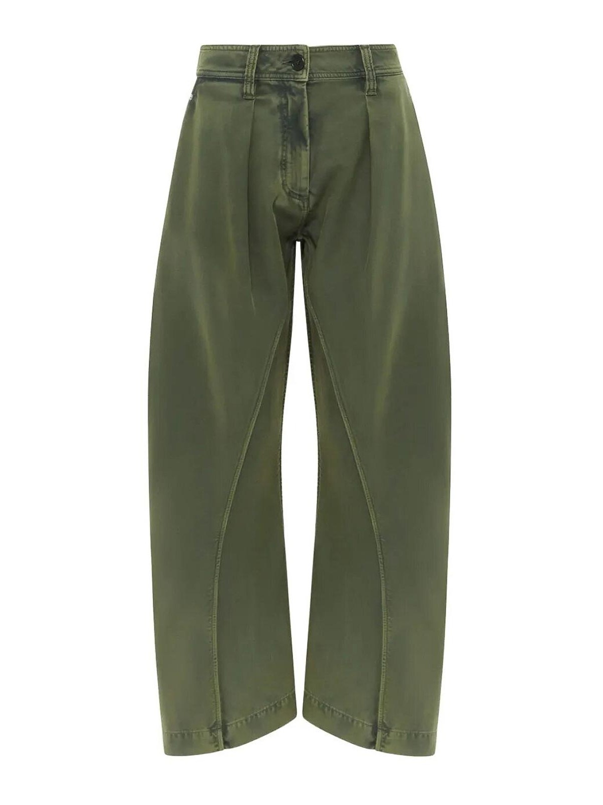 Jw Anderson J. W. Anderson Twisted Seam Trousers In Green