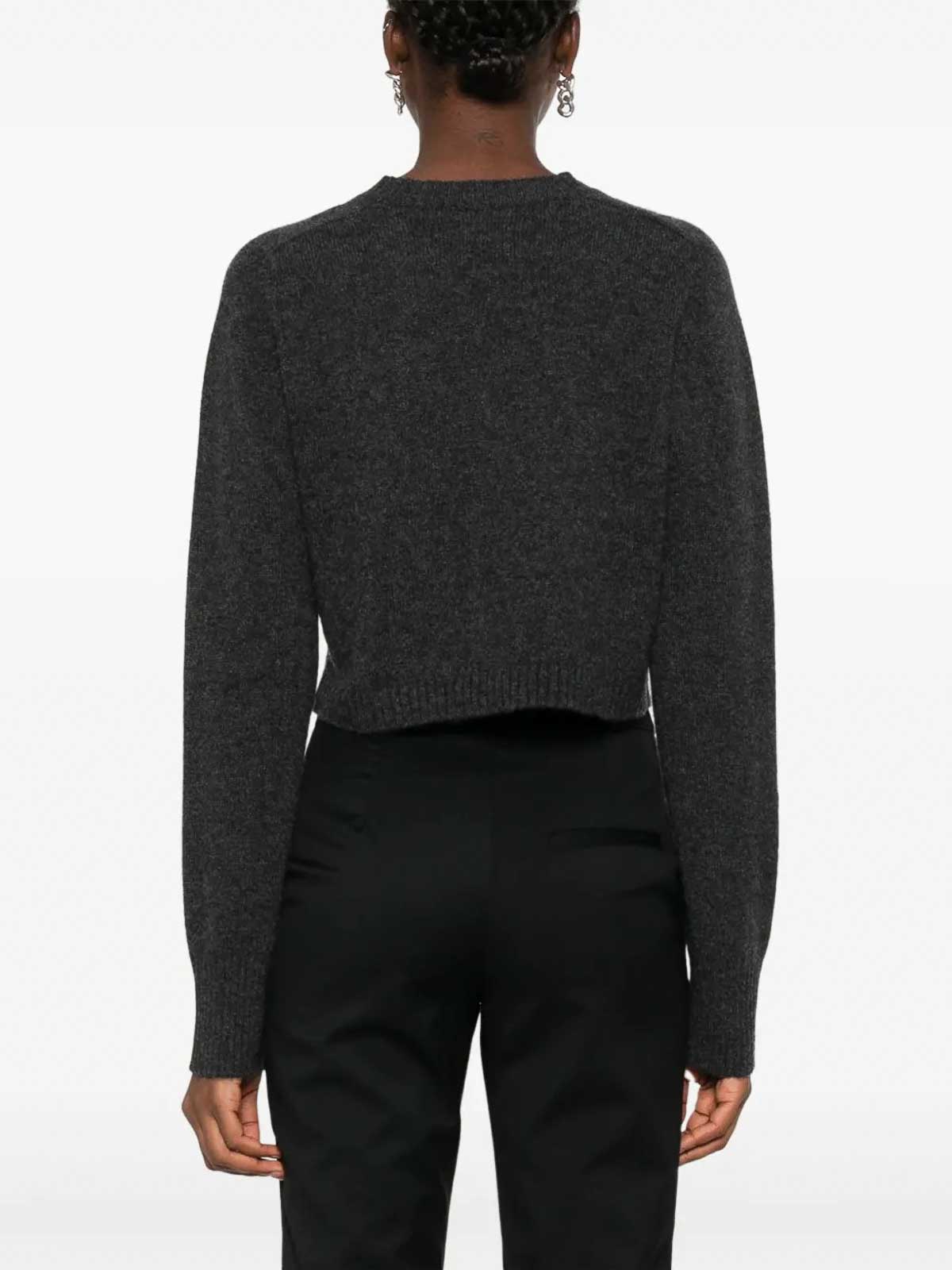 Loulou Studio Zephir Cardigan In Gray