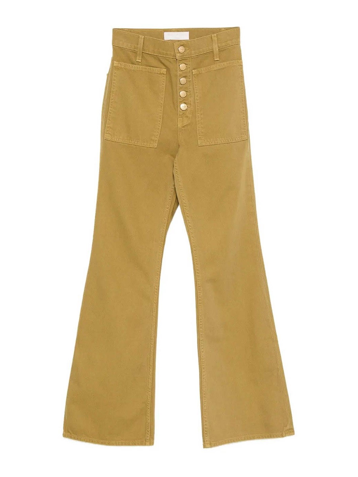 Ulla Johnson The Lou Button Up Jean In Green