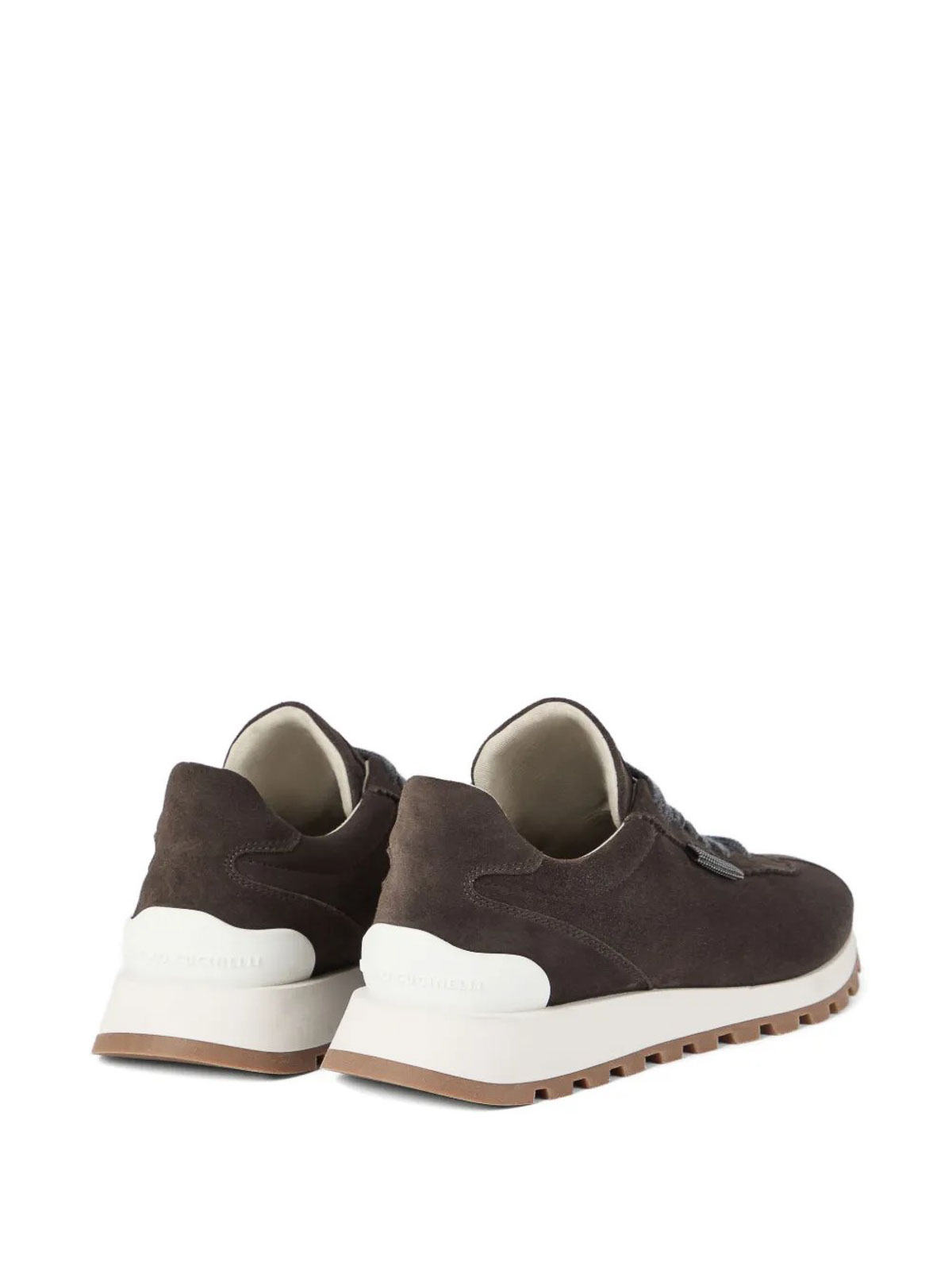 Brunello Cucinelli Suede Sneakers In Brown