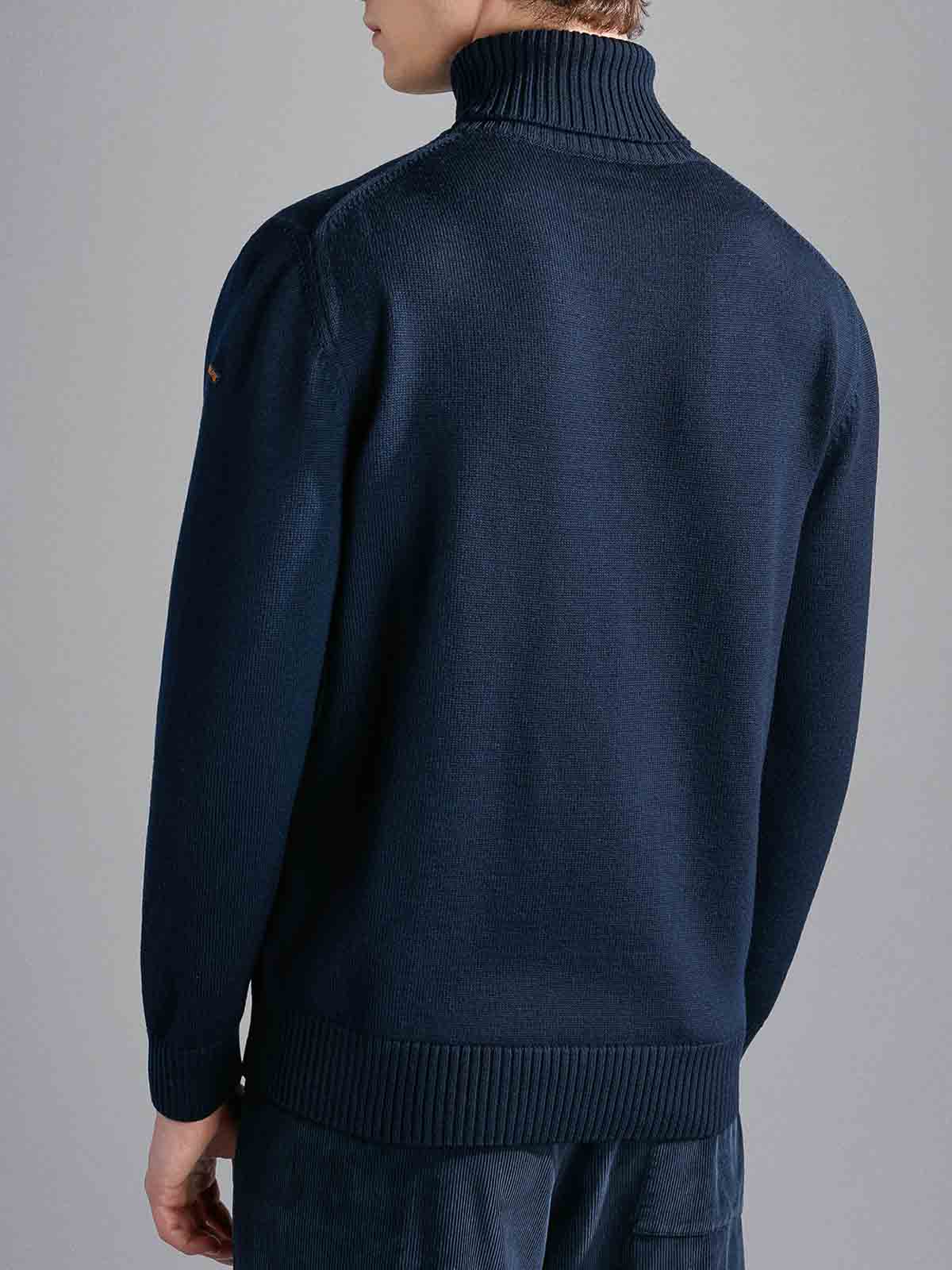 Paul & Shark Virgin Wool Sweater In Blue
