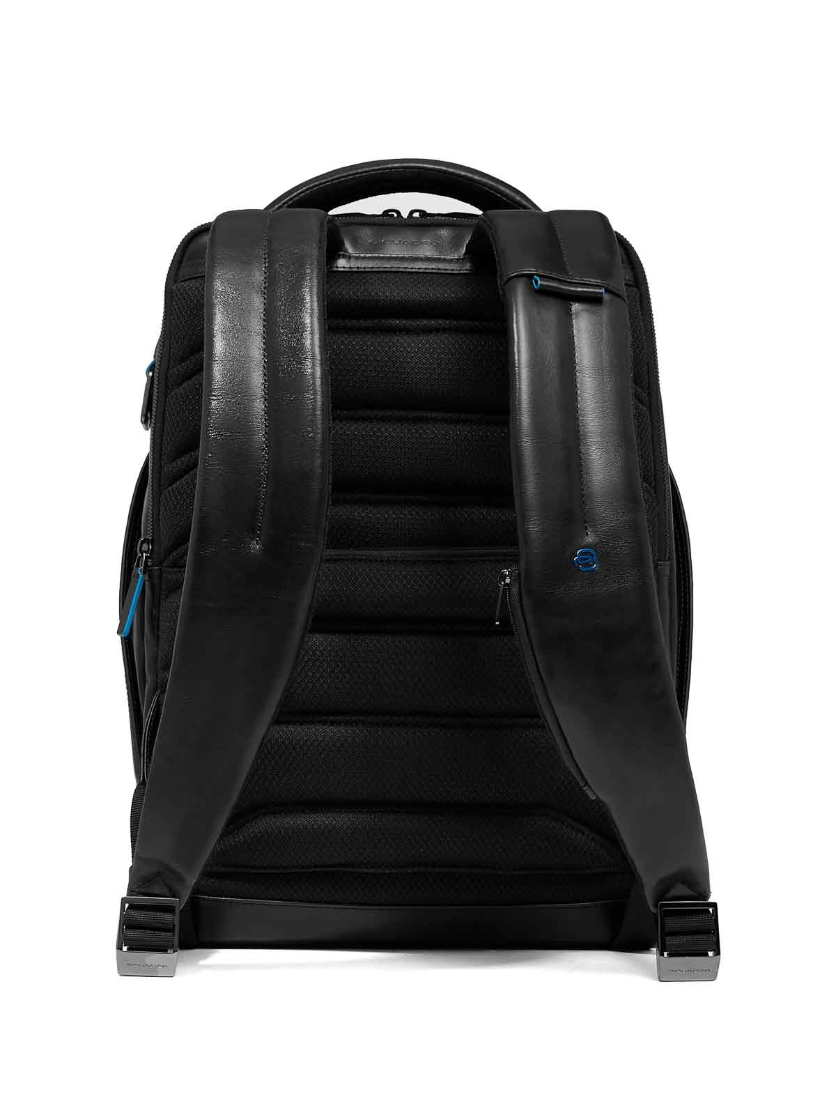 Piquadro Pc Backpack 14 To 2 Compartments In Black