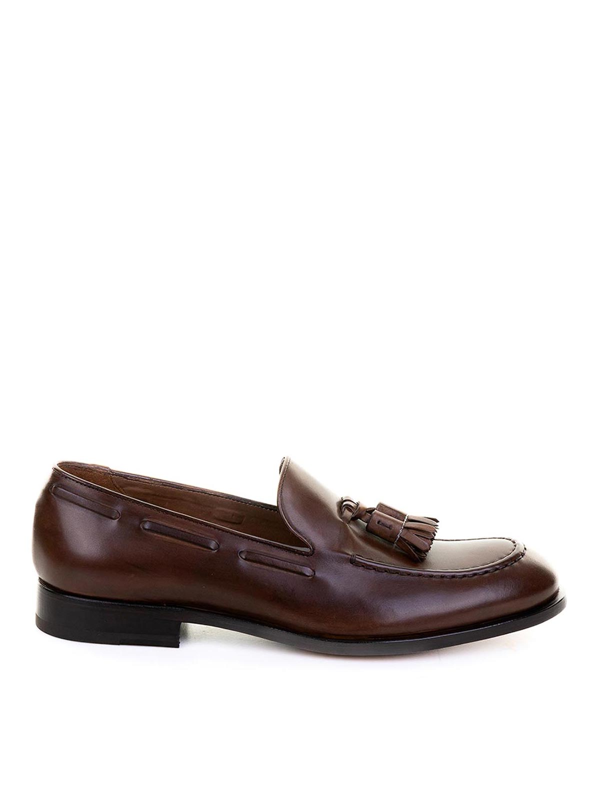 Fratelli Rossetti Flli Lipsticks Leather Moccasin With Nappine In Brown