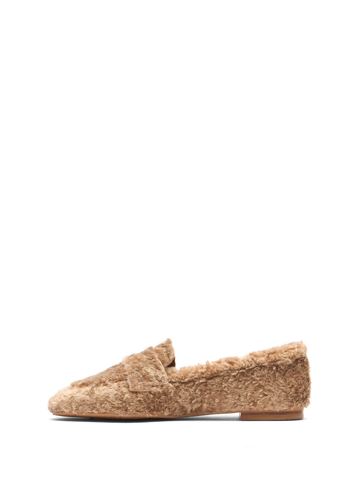 Casadei Synthetic Leather Moccasin Curly Effect In Brown