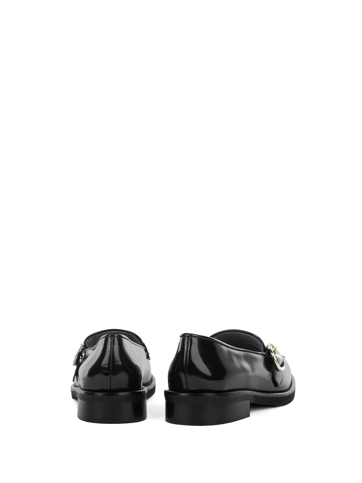 Luca Grossi Black Leather Moccasin In Black