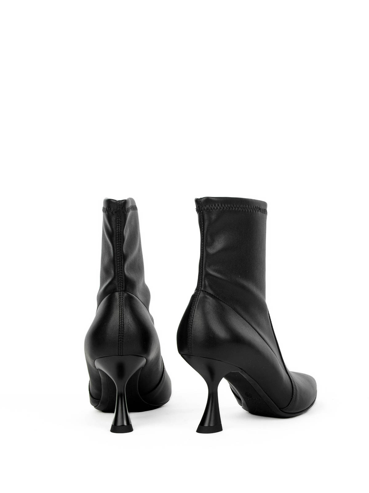 Sergio Levantesi Black Blash In Elasticized Leather In Black