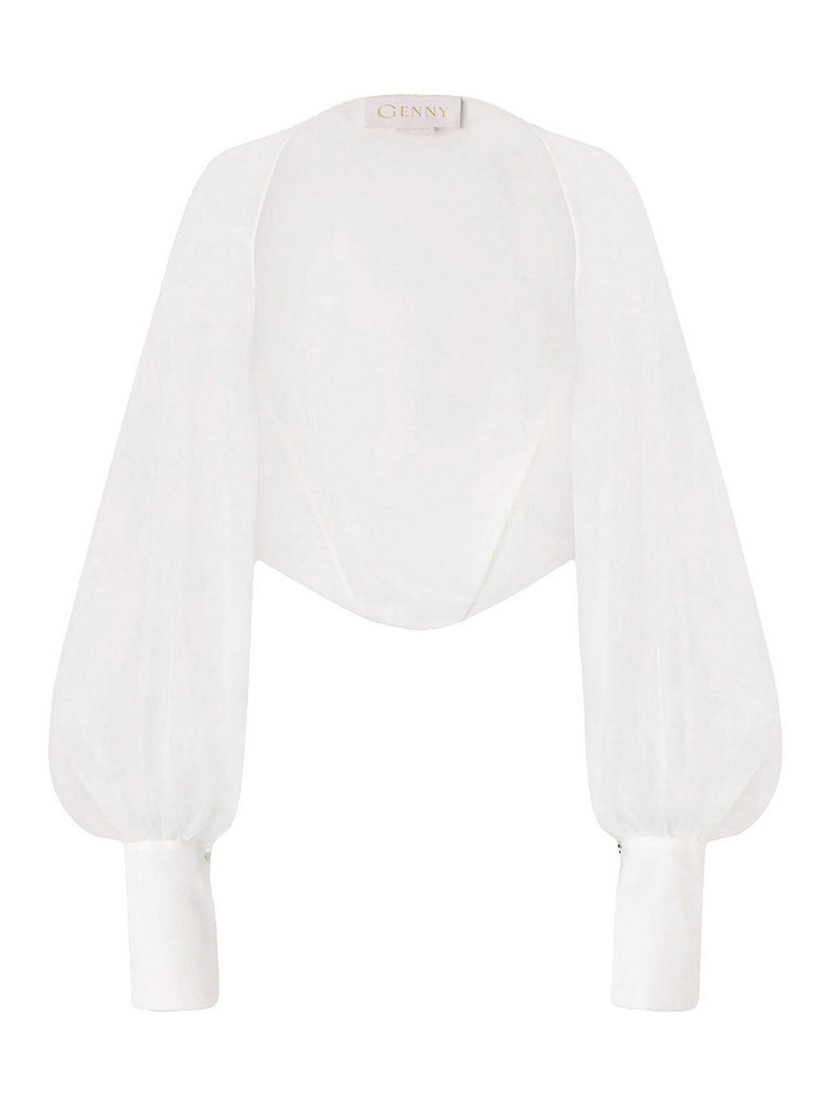 Genny Organza Booths In White
