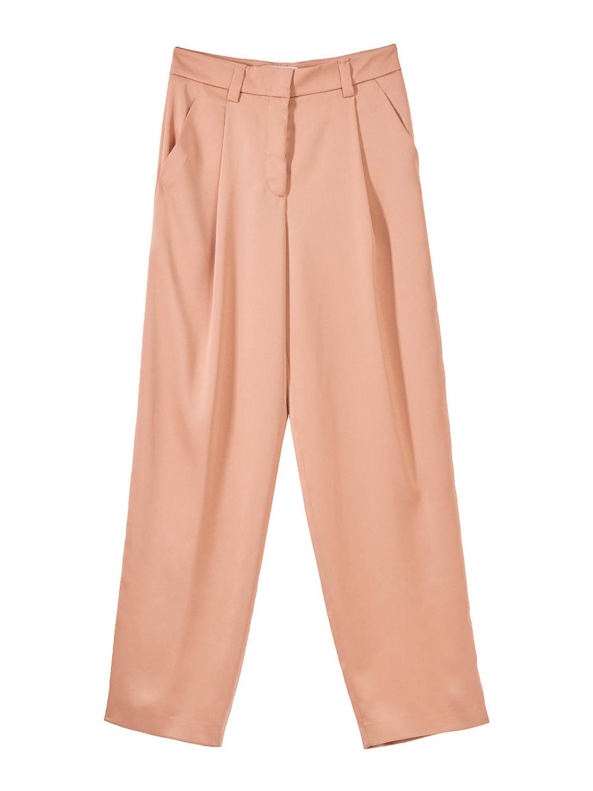 Genny Pantalone Envers Satin In Pink