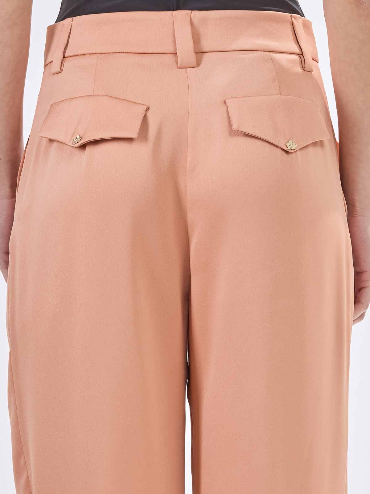 Genny Pantalone Envers Satin In Pink