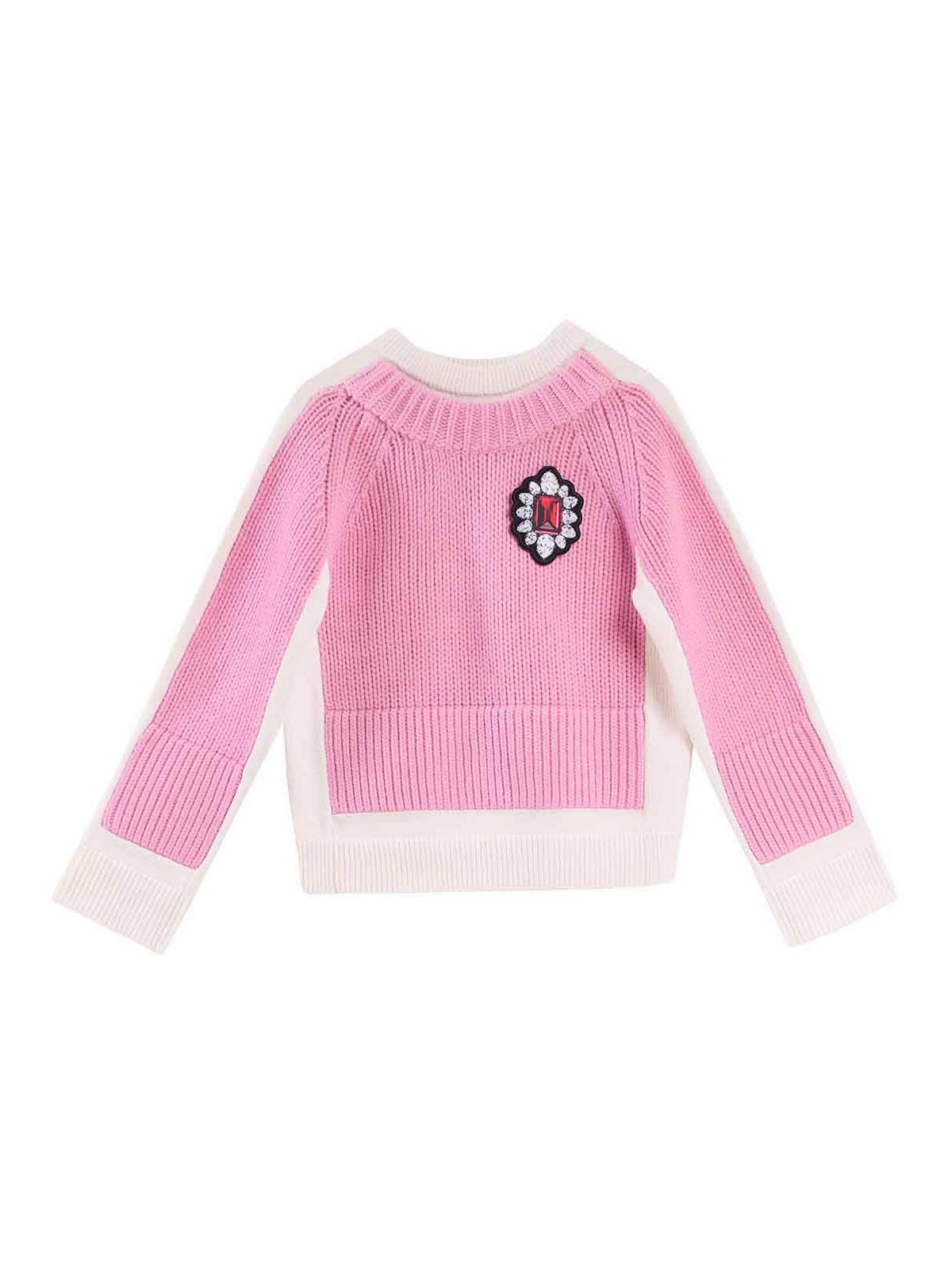 Marc Jacobs Trompe Loeuil Crewneck In Pink