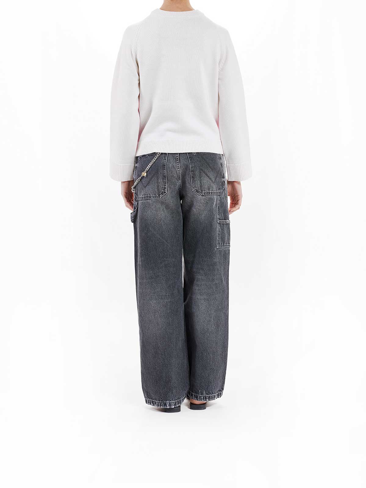 Marc Jacobs Trompe Loeuil Crewneck In Pink