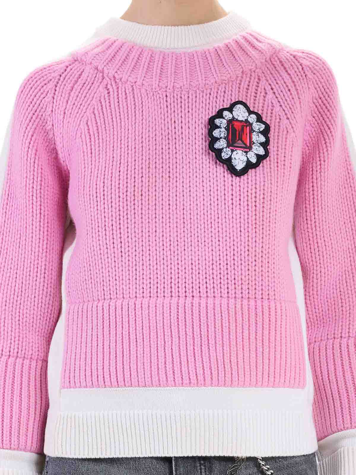 Marc Jacobs Trompe Loeuil Crewneck In Pink