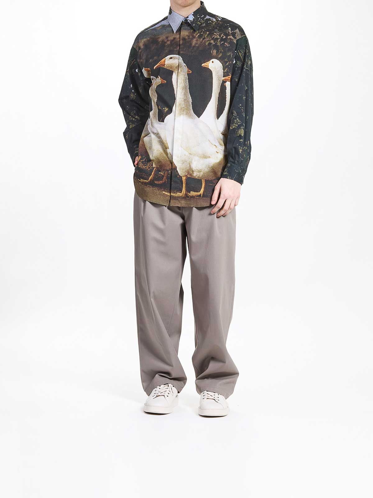 Moschino Luisa Goose Shirt In Black