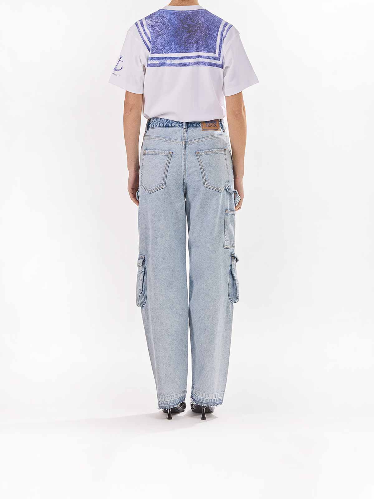 Moschino Jeans Cargo In Blue