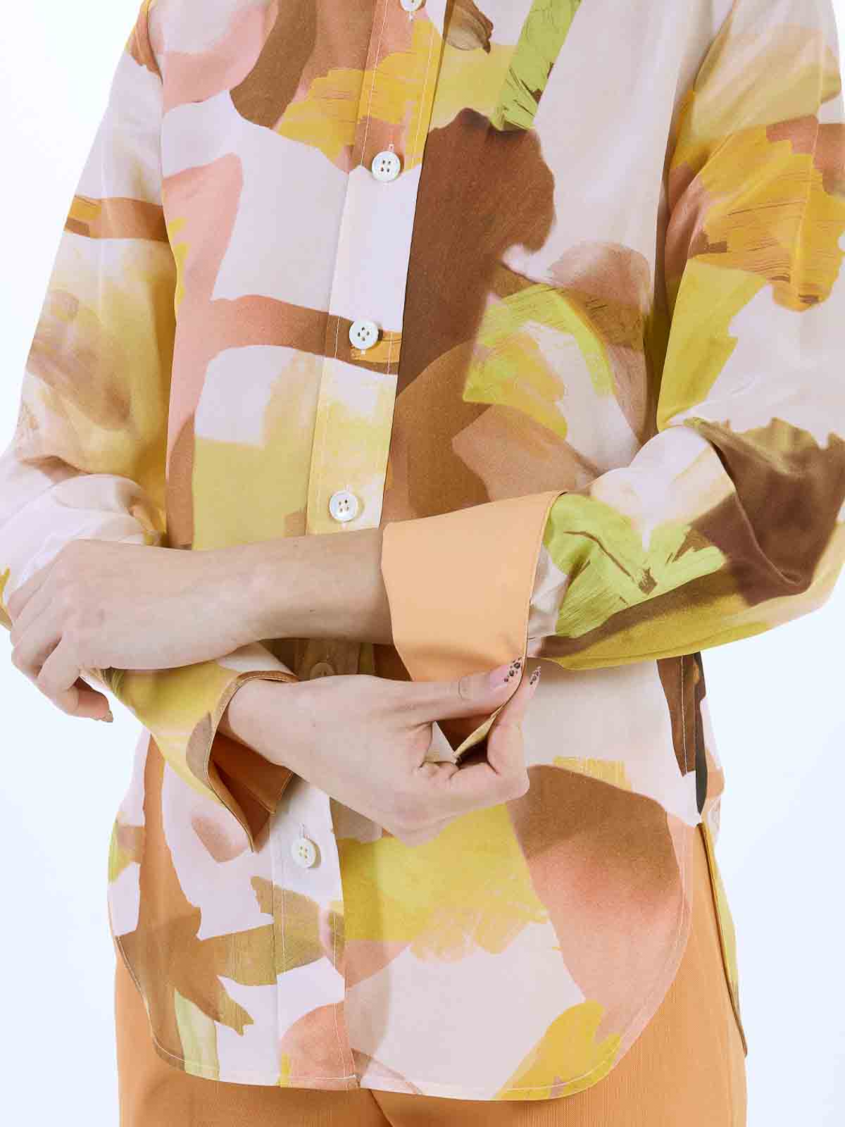 Paul Smith Floral Painting Shirt In Multi
