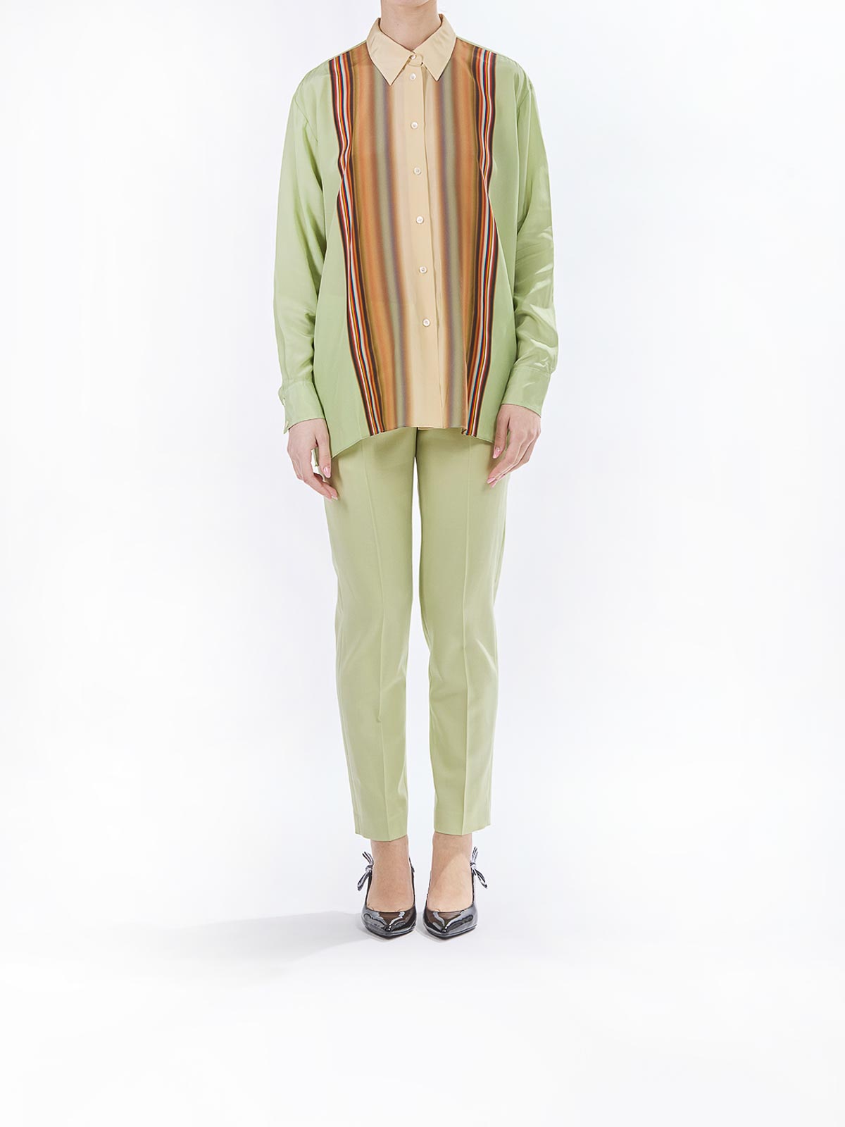 Paul Smith Summer Multiple Silk Shirt In Multi